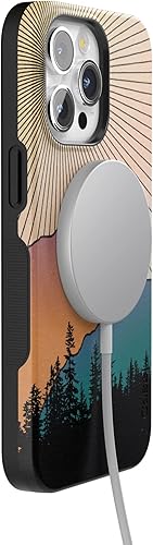 Vista 649 de Casely Funda para iPhone 15 Pro Jardín Secreto Flores mixtas Funda atrevida Compatible con MagSafe y botón de acción Jardín Secreto Floral