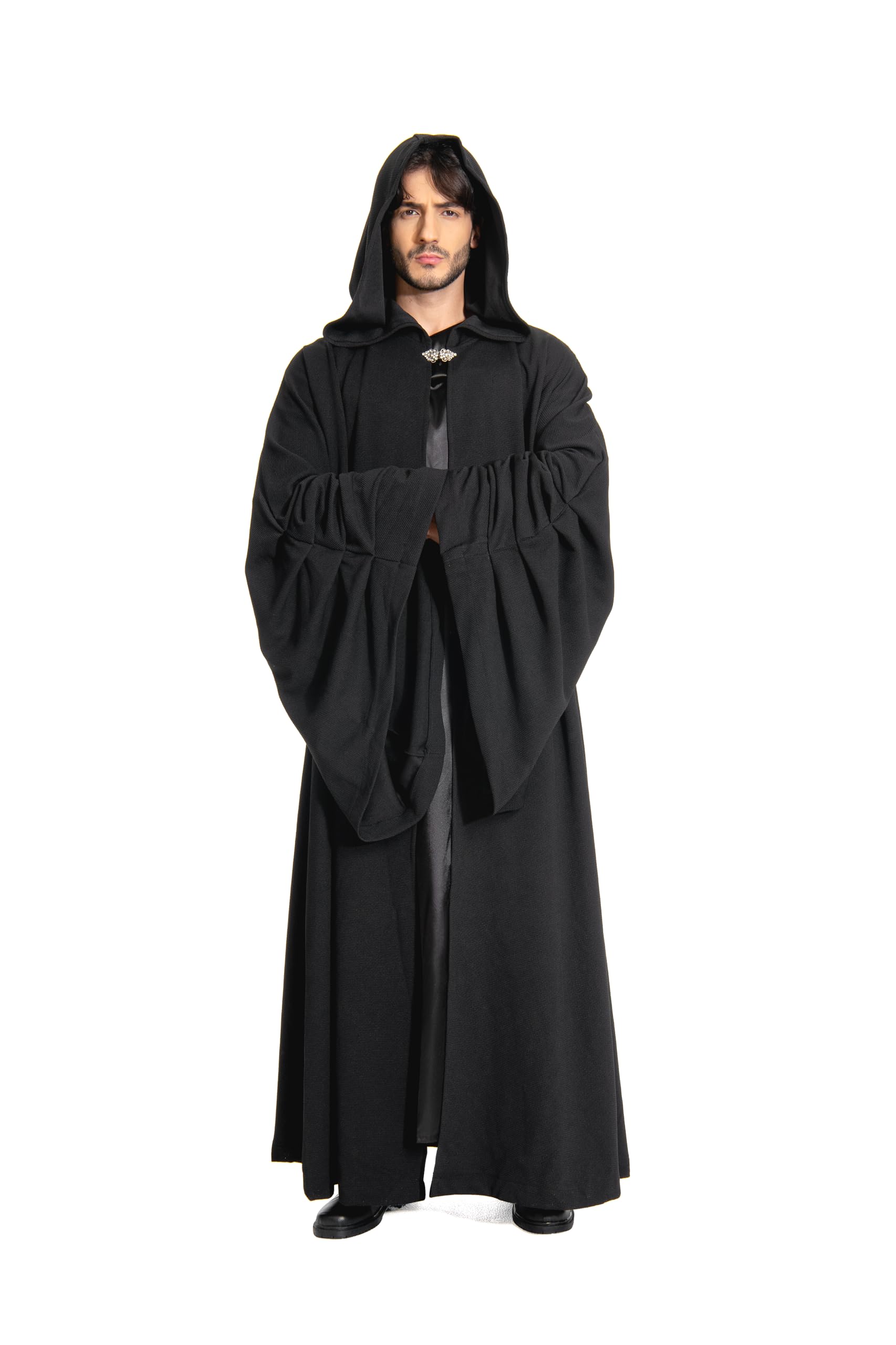 Duohropke Tunica Medievale Da Uomo Tunica LARP Knight Camicia Rock Robe - 8