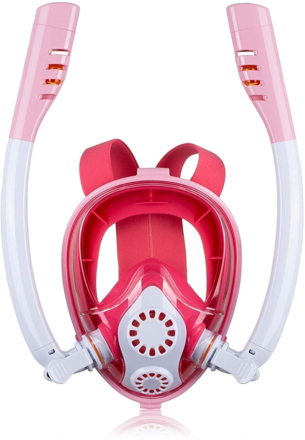 Maschera Subacquea, Maschere per Lo Snorkeling, Antiappannamento, Maschera Integrale, Attrezzatura per Il Nuoto per Adulti E Bambini（White-XX）