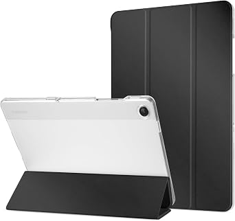 Case for Galaxy Tab A9+/A9 Plus 5G 11 Inch 2023, Slim Stand Protective Smart Cover with Hard Frosted Translucent PC Back Shell for Galaxy Tablet A9+ SM-X210/X216/X218, Auto Wake/Sleep, Black