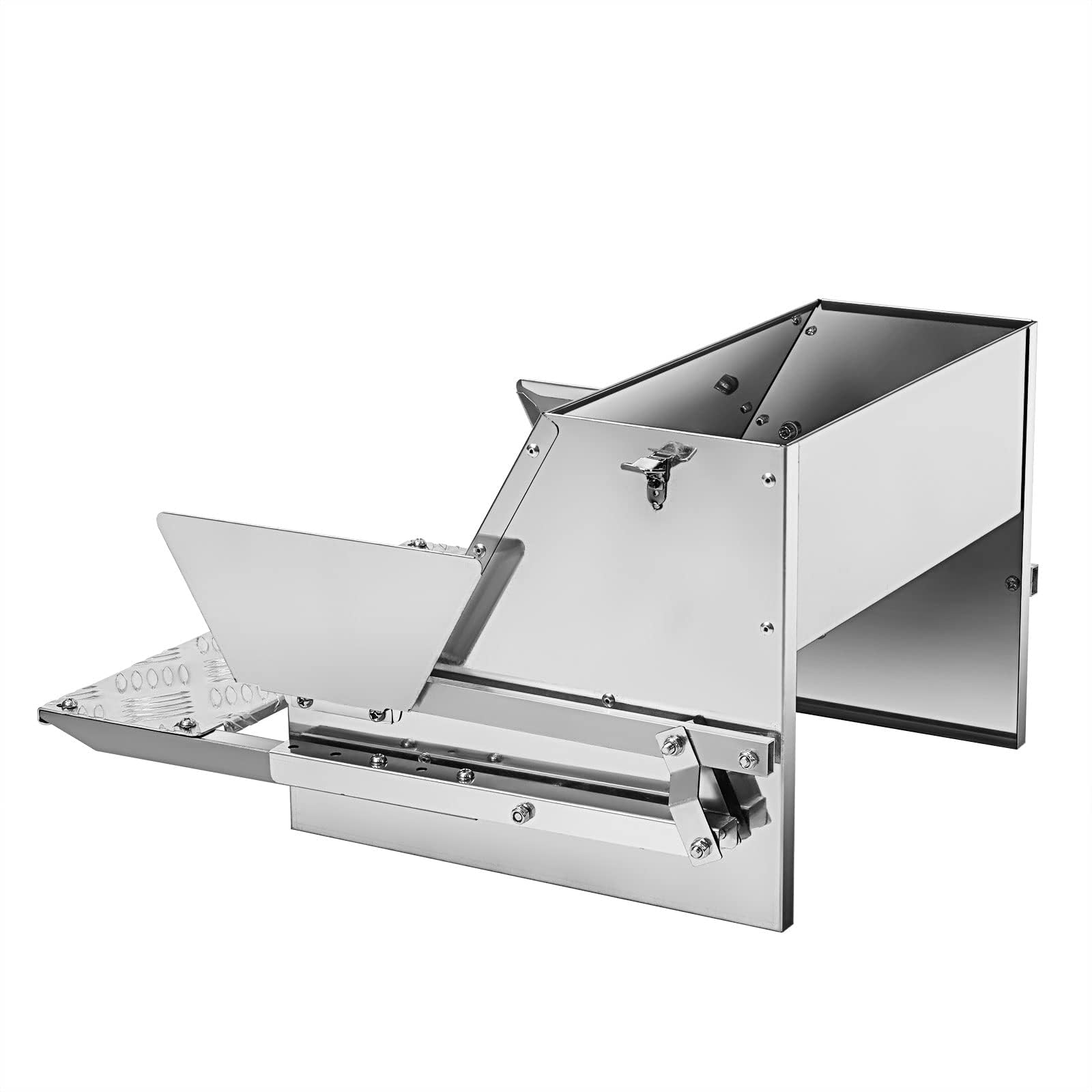RYFT Comedero automático de pollo de gran capacidad de acero galvanizado con cubierta resistente a la intemperie, para pollos, faisanes, gallo, patos y aves de corral