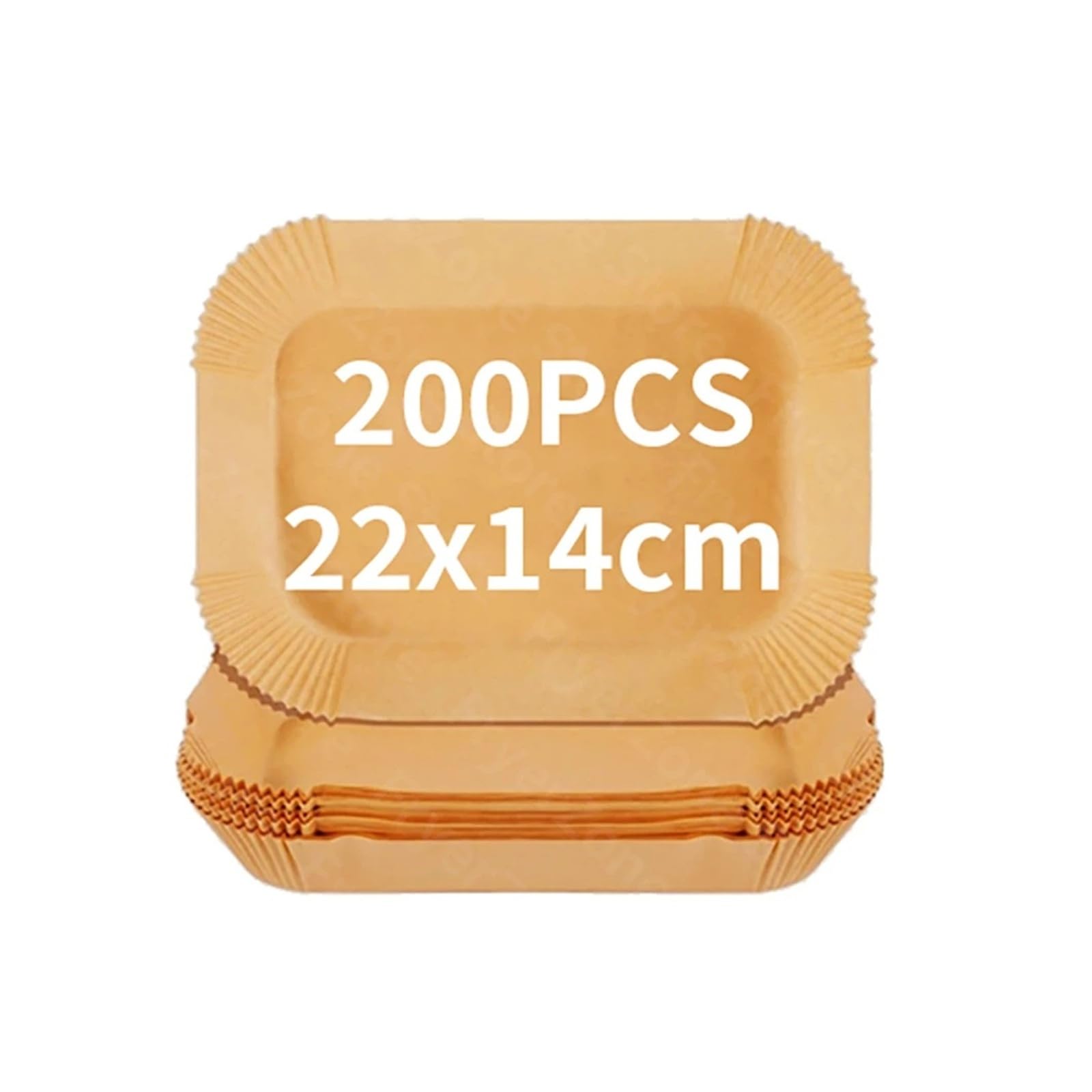 Papel for hornear freidora de aire, Compatible con Ninja, Dual XL foodi AF300 AF400 AF451, revestimiento de papel desechable, molde for parrilla, accesorios for freidora(200pcs 22x14cm)