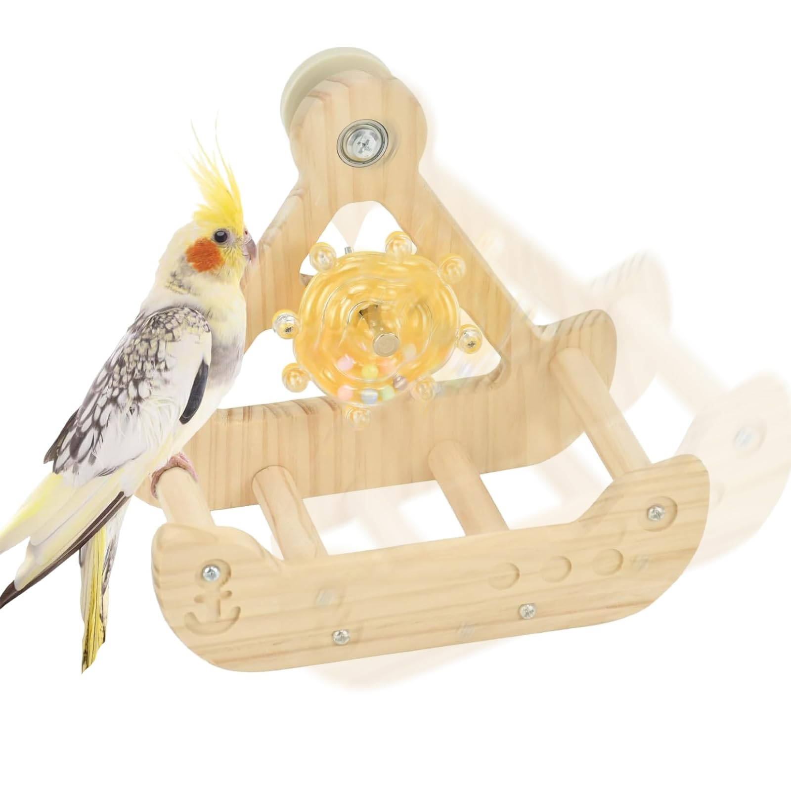 Altalena In Legno Per Uccelli Giocattolo Per Pappagalli Accessori Per Gabbia Per Uccelli Decorazione Gabbia Per Uccelli