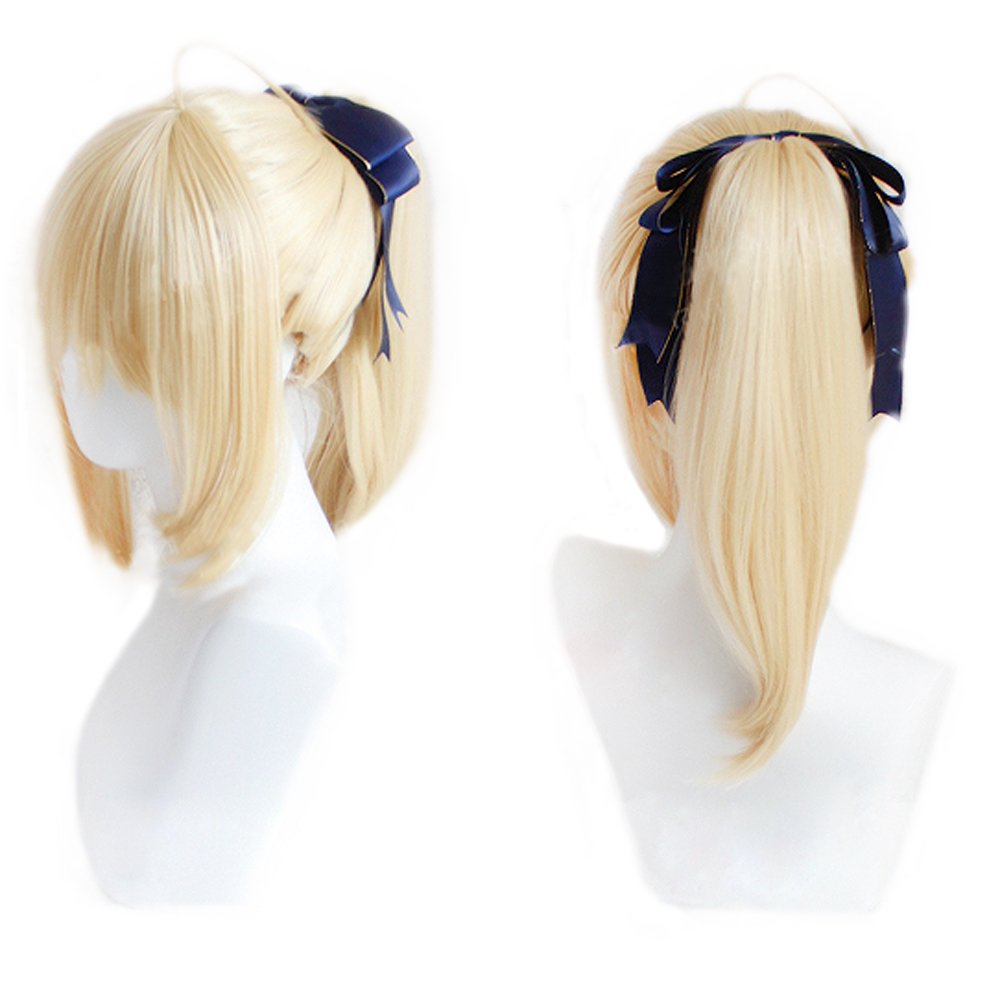 Blonde Straight Anime Cosplay Wig For Women Halloween Wig