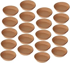 PRETYZOOM 100pcs Silicone Paper Liners for Air Fryer Edible Paper Baking Liner Food Safe Oil