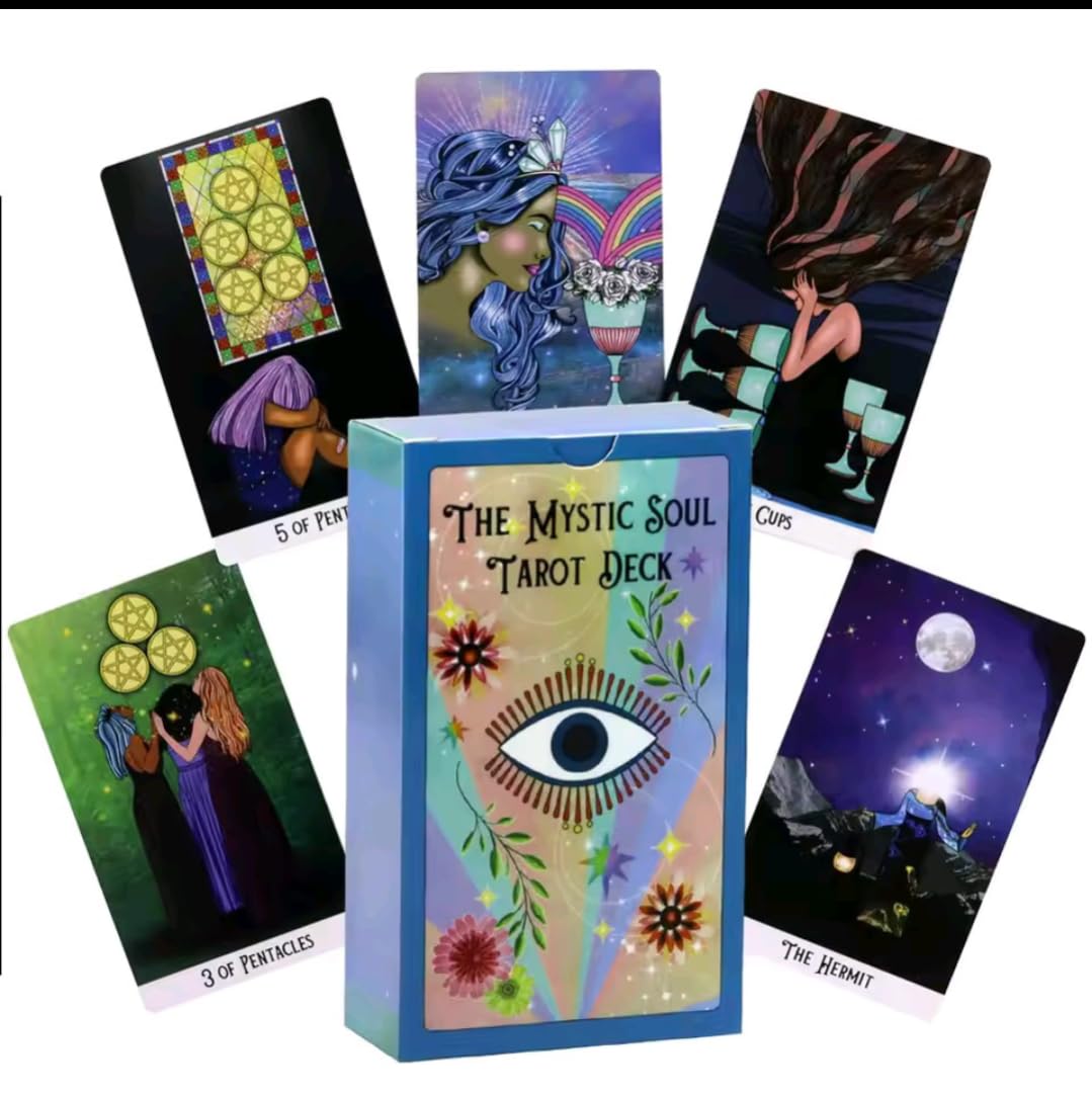 Amazon.co.jp: ミスティックソウル タロットカード、78枚セット、10cm