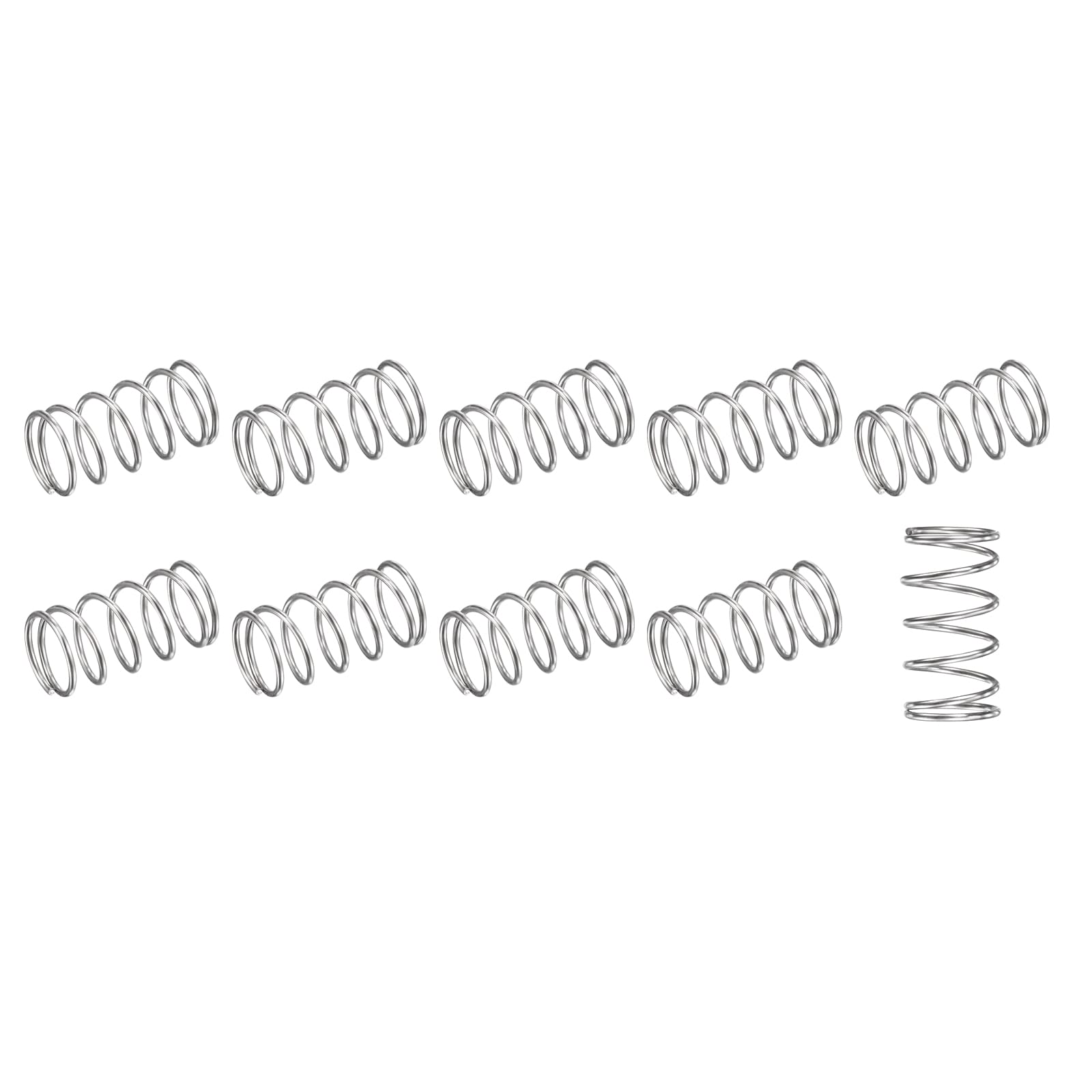 METALLIXITY Compression Springs (0.5x5mm OD,25mm Free Length) 10Pcs,Silver — Amazon image 28