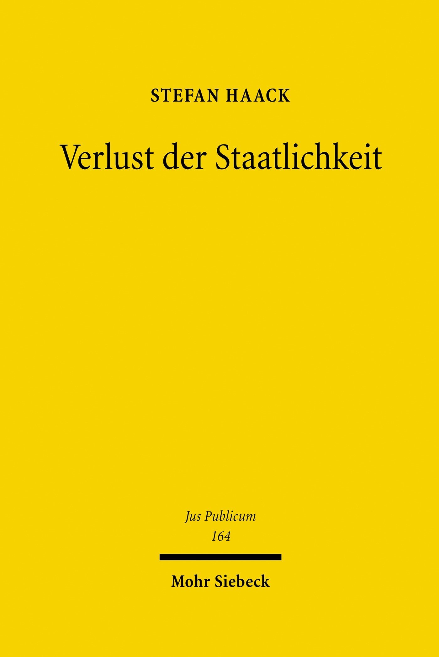 Verlust der Staatlichkeit (Jus Publicum 164)