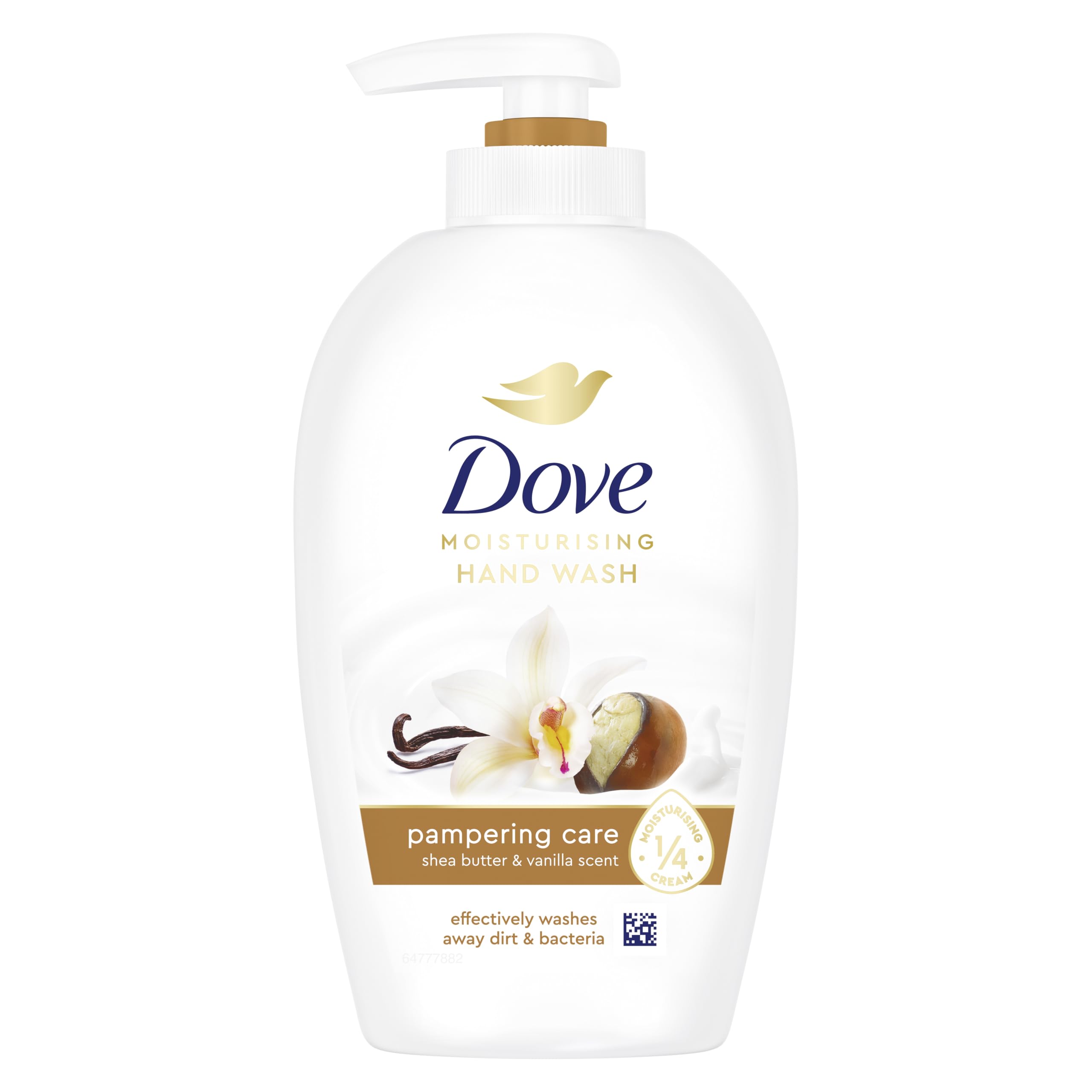 Dove Unisex White Moisturising 'Hand Wash', Pampering Care, Vanilla, 6X250ml In