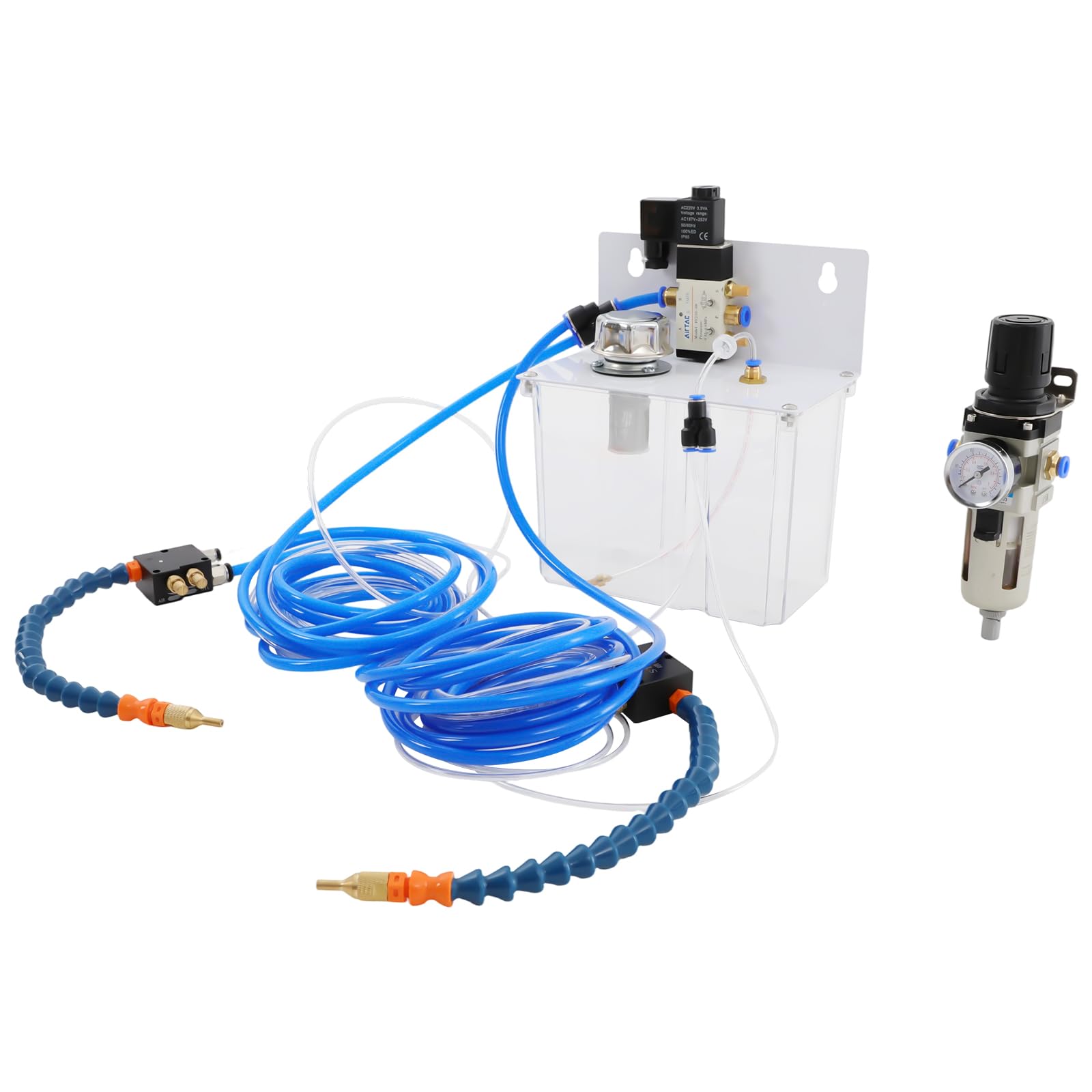 El sistema de pulverización lubricante de niebla para grabado de corte de metal | Pulverizador de refrigeración 24,1 x 19,5 x 12,5 cm para tubo de aire CNC torno fresado