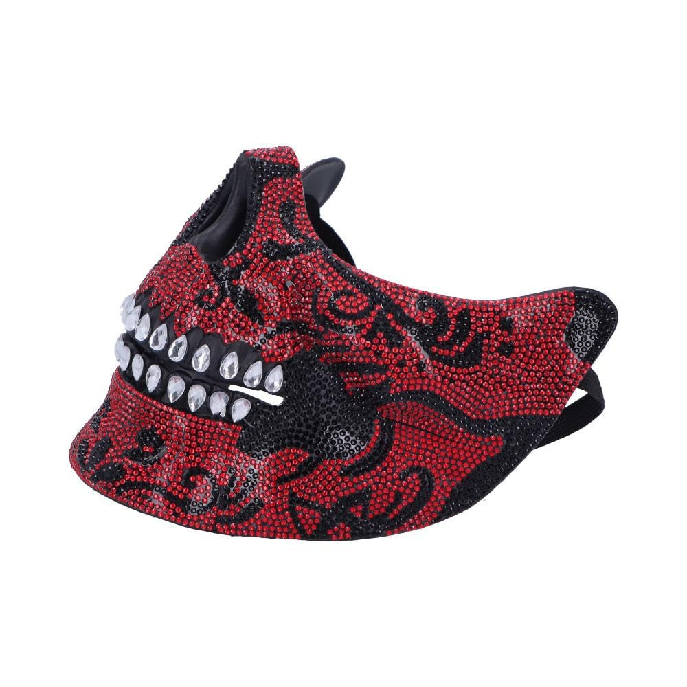 Nemesis Now Jewelled Skull Masquerade Mask, Intricate Skeleton Design with Rhinestones - Image 2