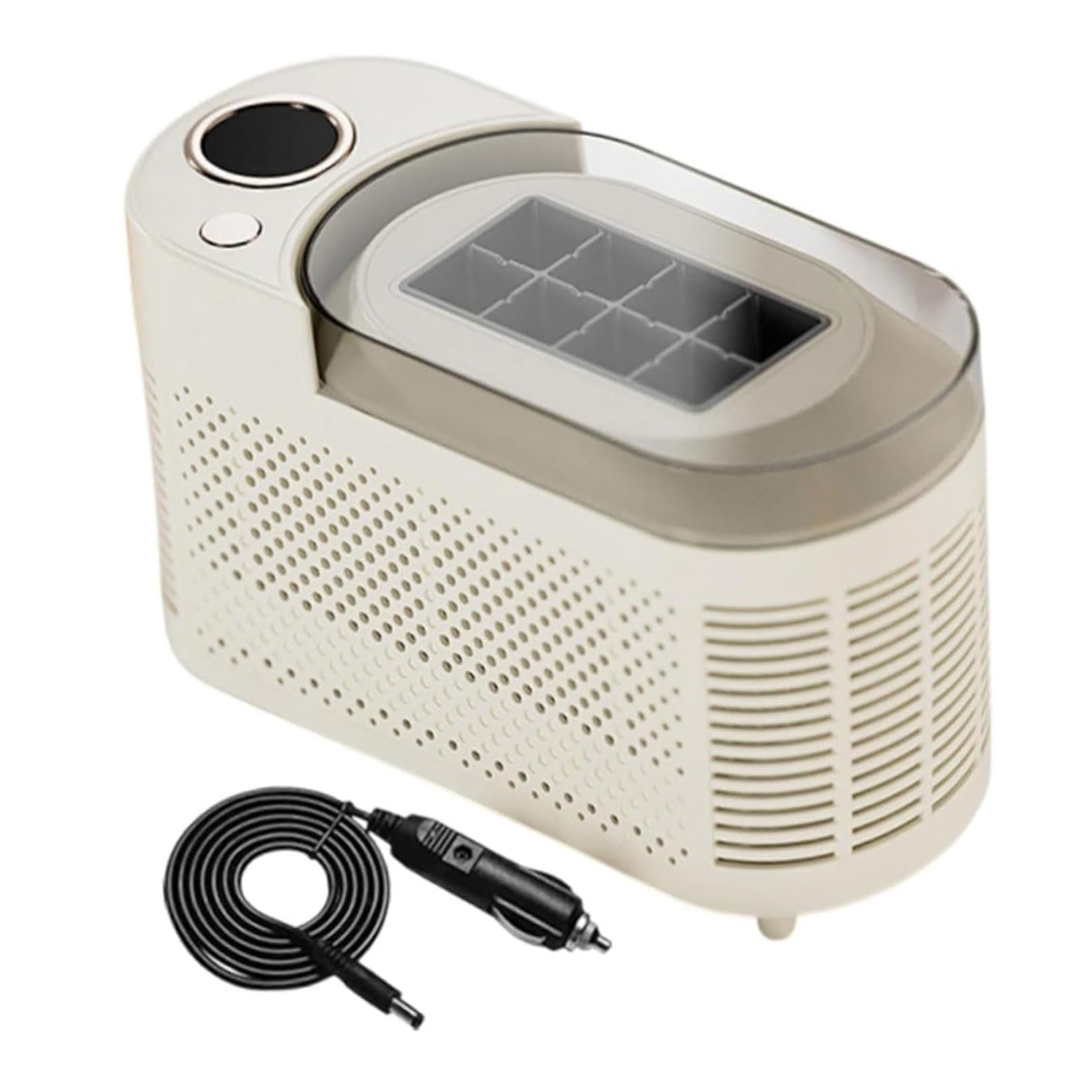 Máquina For Hacer Hielo Eléctrica Pequeña, Máquina Profesional For Hacer Cubitos De Hielo, Máquina Portátil Automática For Hacer Bloques De Hielo Redondos(White)