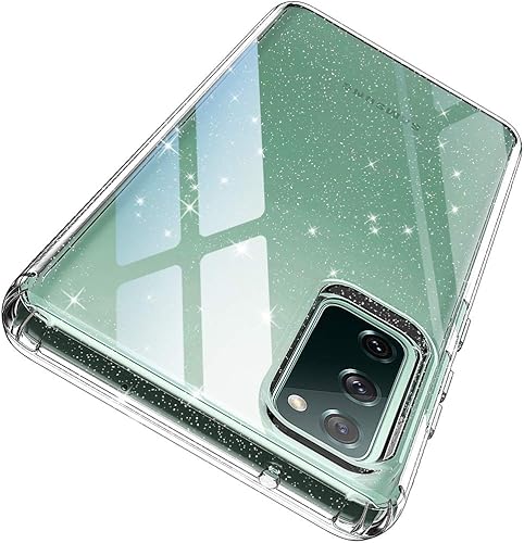 ANNSD Funda para Galaxy S20 Fe (5G), transparente, brillante, flexible, de poliuretano termoplástico con absorción de golpes, de cuerpo completo,