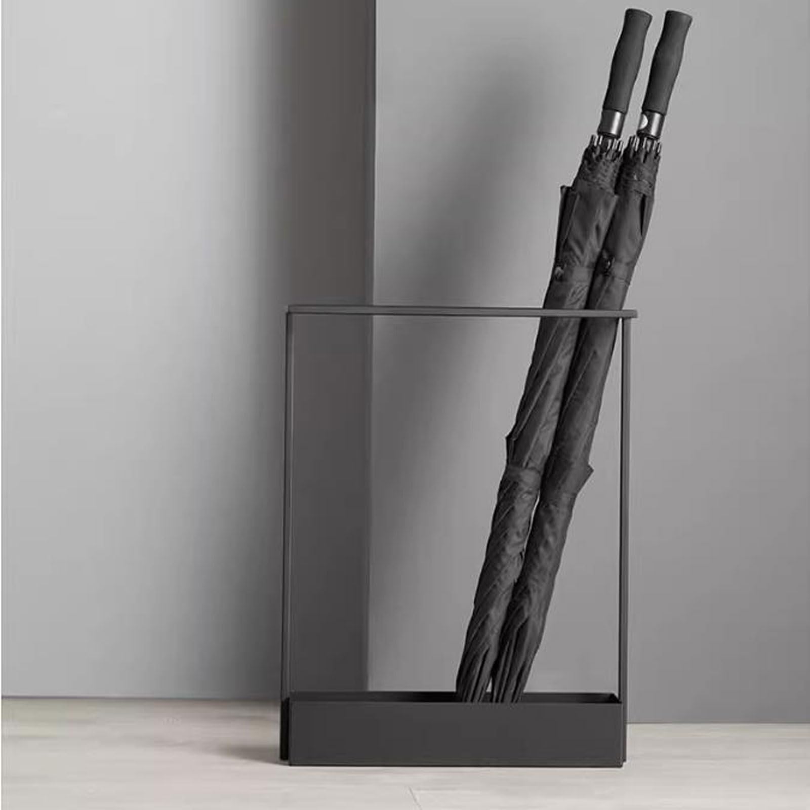 Schirmständer Hochwertiger Schirmhalter, Schirmständer, Schirm-Abflussständer, Flurdekoration aus Metall mit herausnehmbarer Abtropfschale, for das Heimbüro Regenschirmhalter