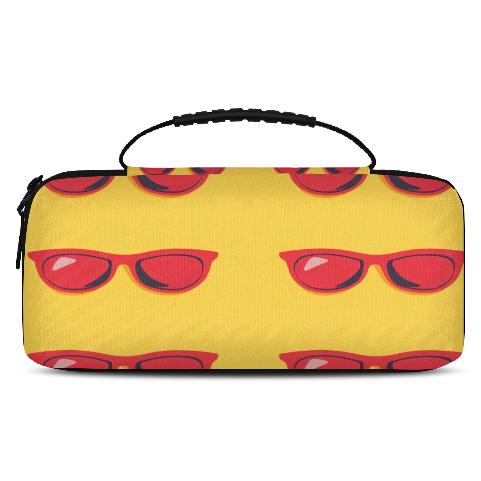 BICUUZHI Fashion Red Sunglasses Carrying Case Compatible with Nintendo Switch Switch OLED Portable Travel Carry Case Pouch with