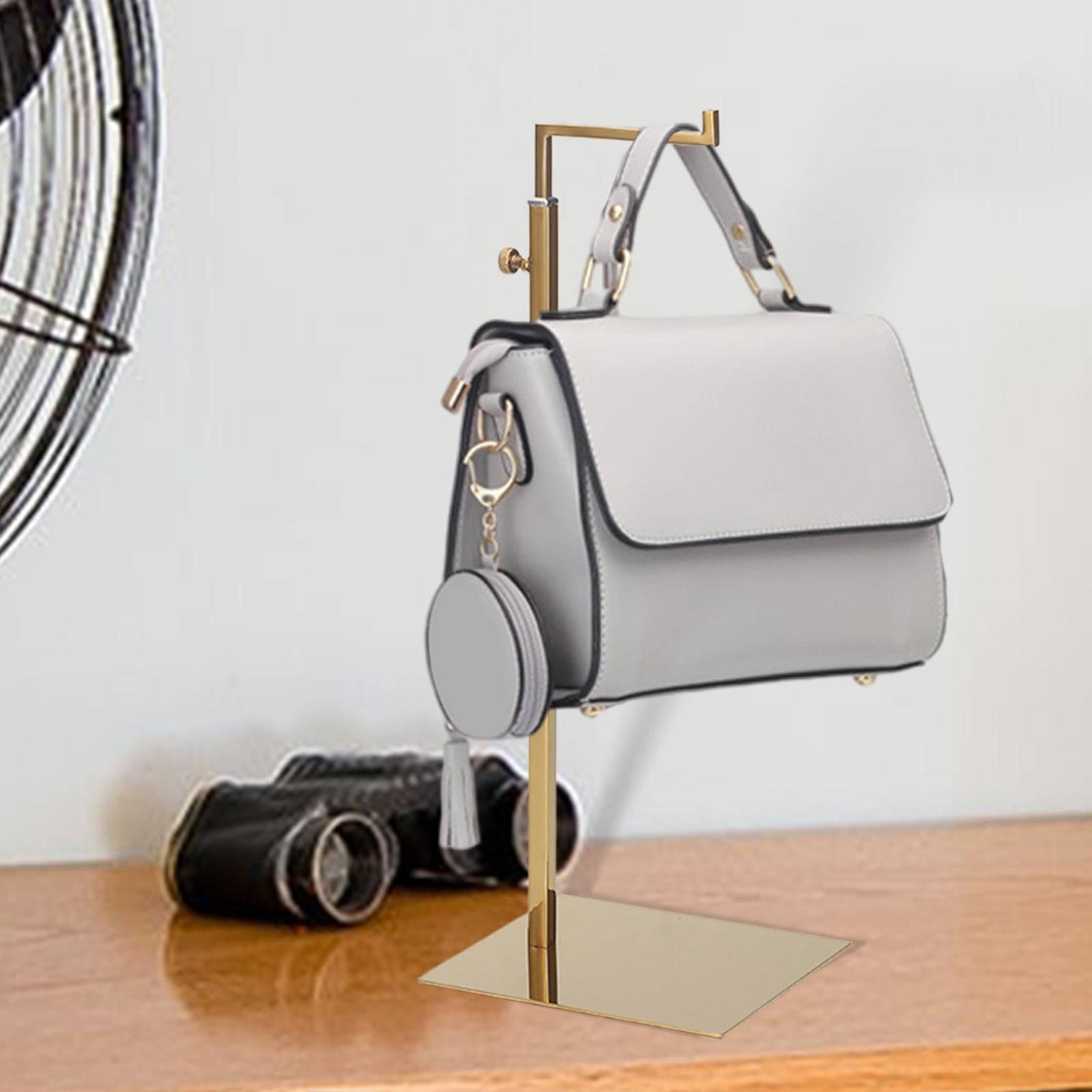 Support de sac à main Sharplace | Double présentoir réglable en métal pour boutique et dressing
