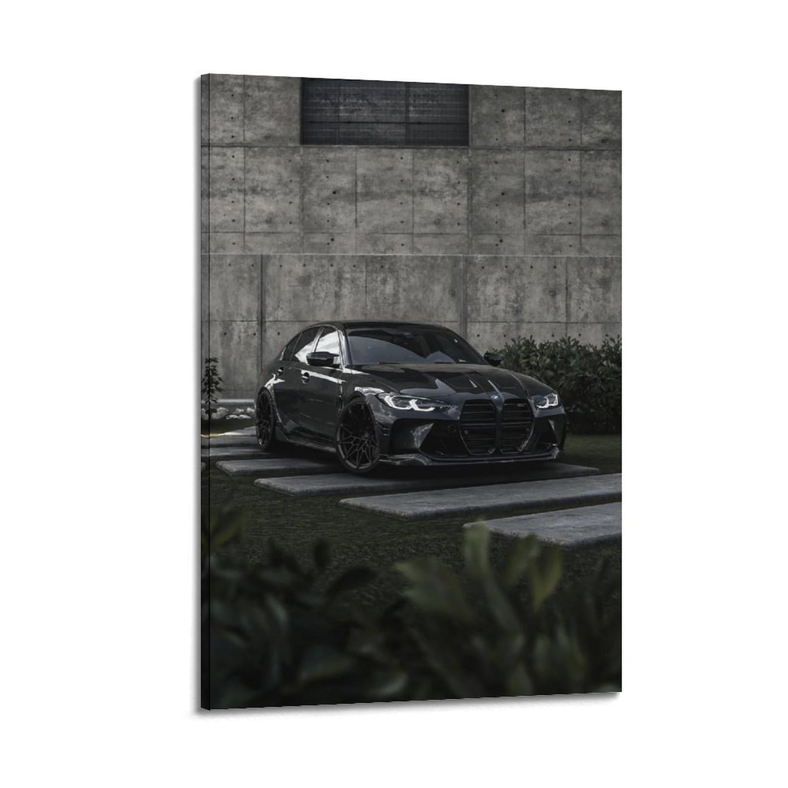 XKUGA German Racing Performance Poster M3 Competition G80 Modern Decorative Canvas Prints - Ideal Wall Art for Family, Man Cave, Game Room, Boys & Girls Bedroom 20x30inch(50x75cm)
