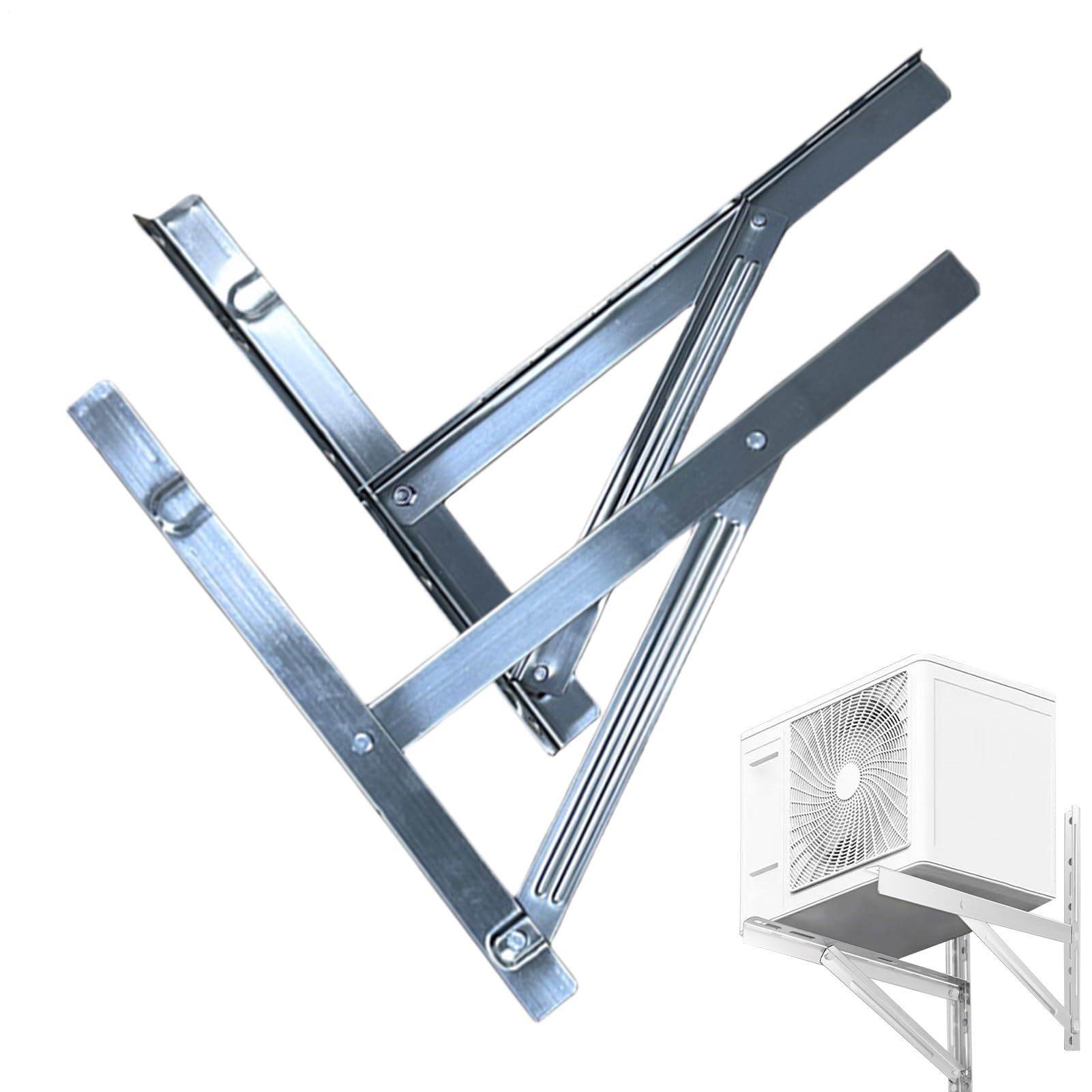 Wandhalterung für die Wandkonsole, 39,6 x 5,8 x 5,6 cm, robust, platzsparend, Edelstahl, Halterung für Außenbereich, Balkon, Terrasse und Käfig, Installation