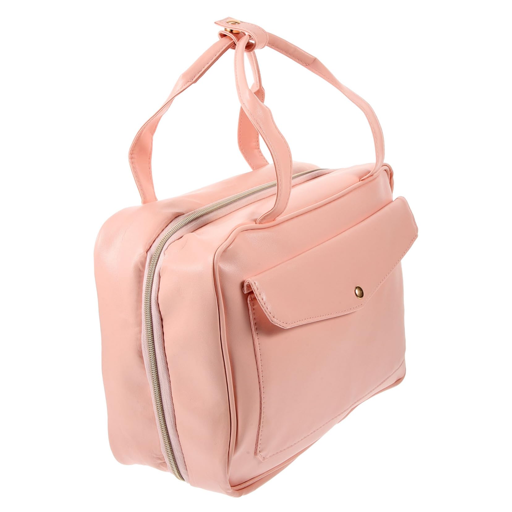 Borsa da Toilette da Viaggio in PU Pelle Organizzatore Cosmetici con Scomparti Multipli Trousse da Appendere per Donna Elegante e Resistente per Viaggi