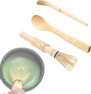 Matcha Whisk Set, Tea Making Kit, Matcha Whisk Holder Tea Making Kit, Sturdy Convenient Tea Making Kit for Friend Home Men...