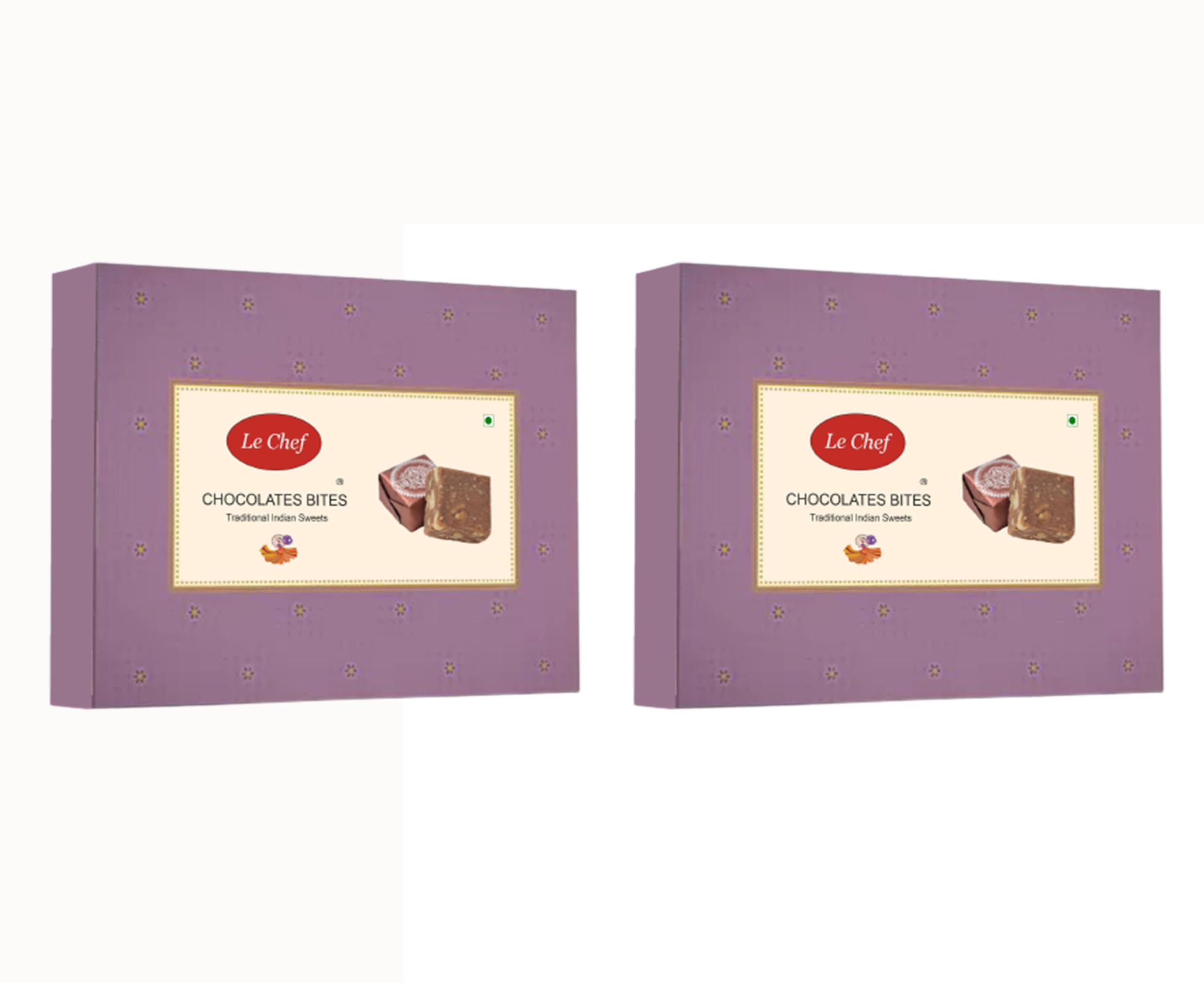 Le Chef Premium Choco Bite 200 gm X 2| Combo Pack of 2 | Indian Sweet | Best for Festive Season