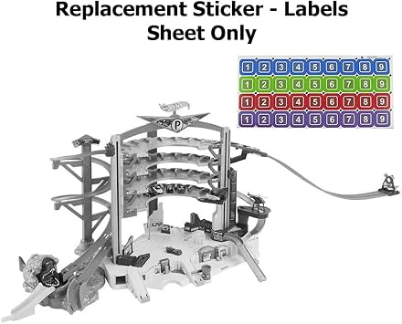 Replacement Parts for Hot Wheels Ultimate Garage - CMP80 ~ Replacement Sticker - Labels Sheet
