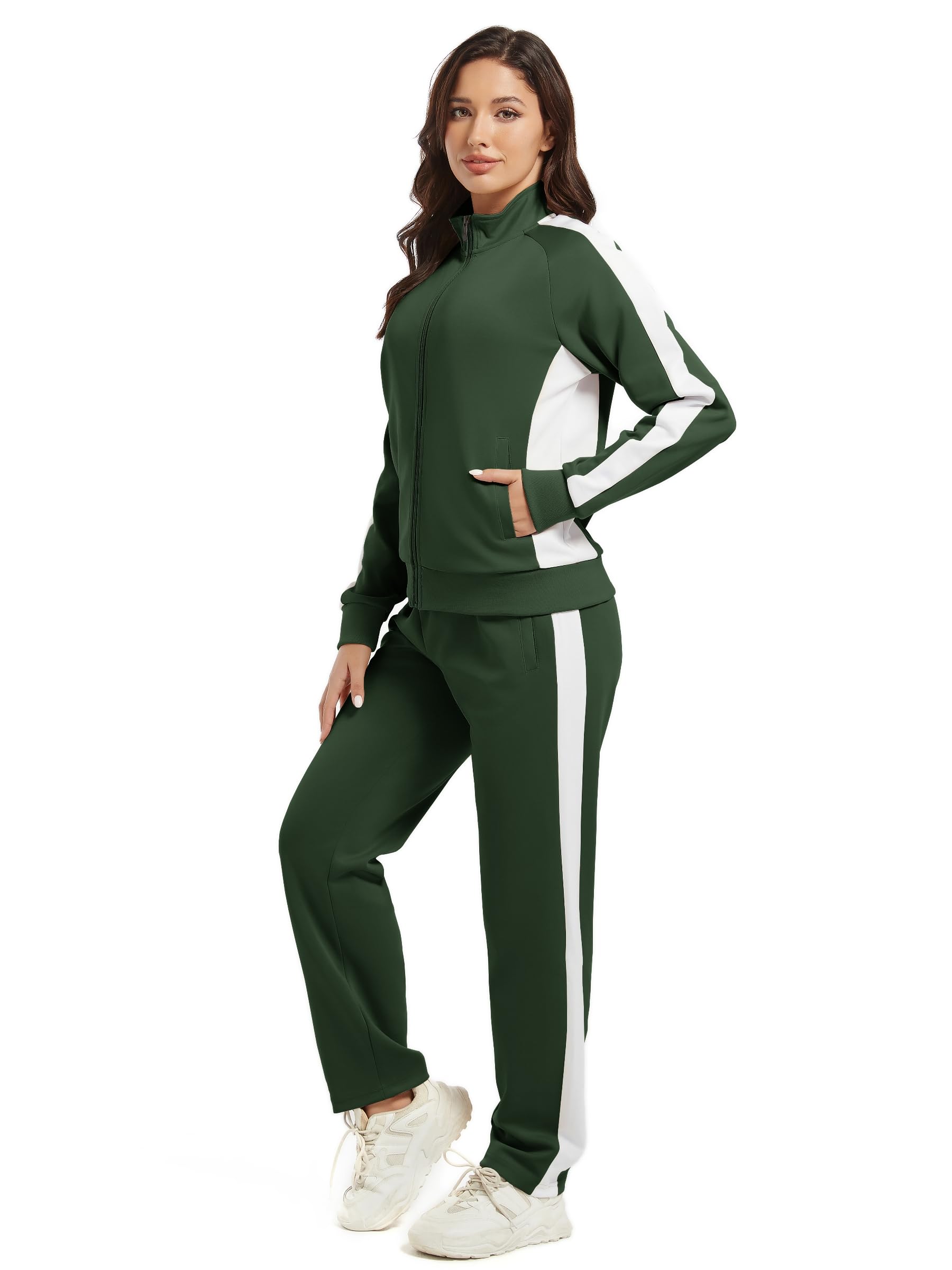 Women's Full Zip-Up Tracksuit Set