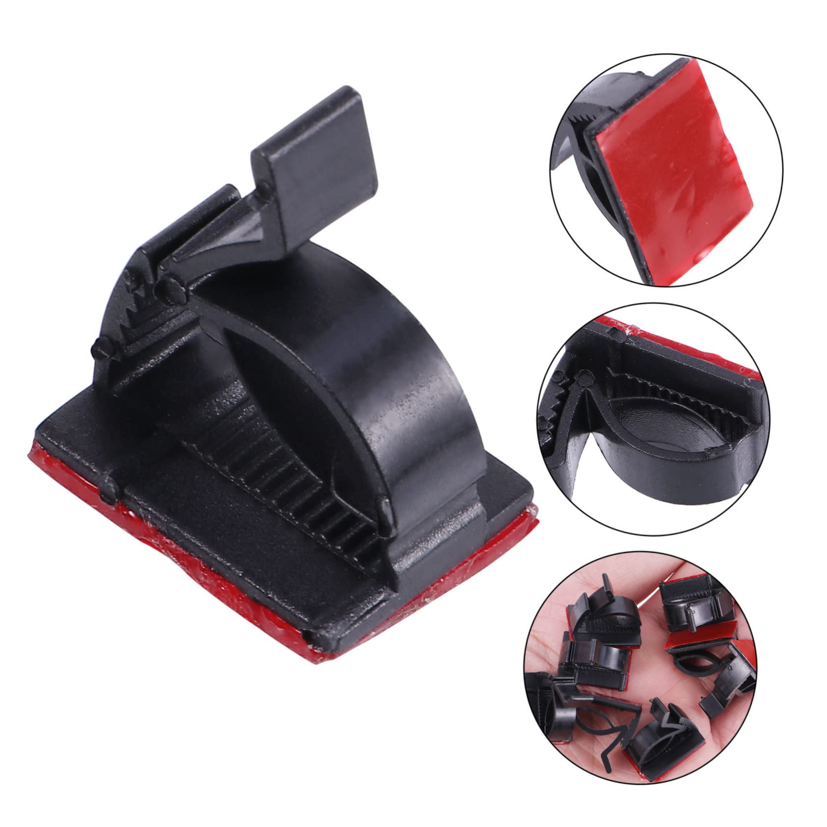 DOITOOL 300stücke Selbstklebende Kabelclips Kabelmanagement Organizer Für Netzwerkkabel Audio Und Videokabel Für Büro Zuhause Und Schule Hochtemperaturbeständig Und Langlebig