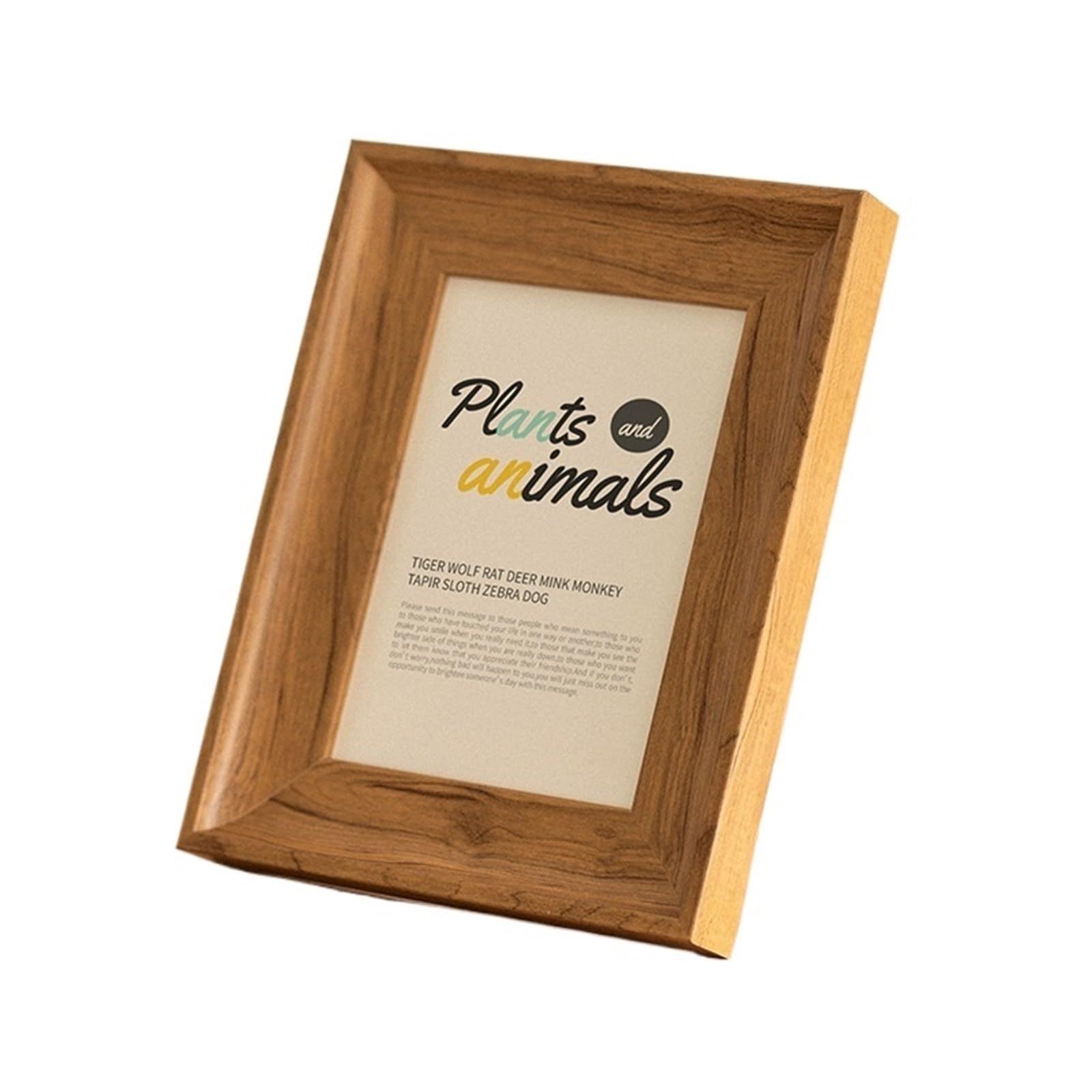 DAJGRHE Photo Frame Retro Simple Resin Picture Frames, 7x8, 10x12, A4 Wall Hanging Vintage Photo Frame Stand(Style C,8 inch)