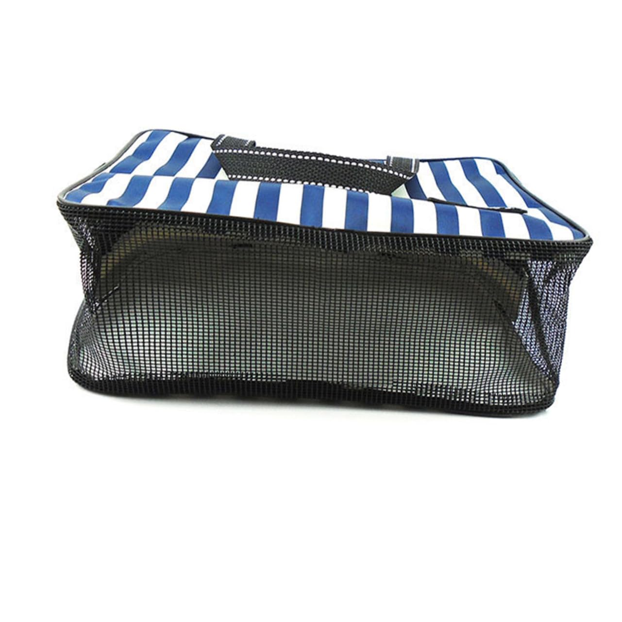 Ipetboom 2pezzi Borsa Da Bagno Strisce Blu e Bianche Capiente e Portatile Per Accessori Da e Viaggi Borsa Multiuso