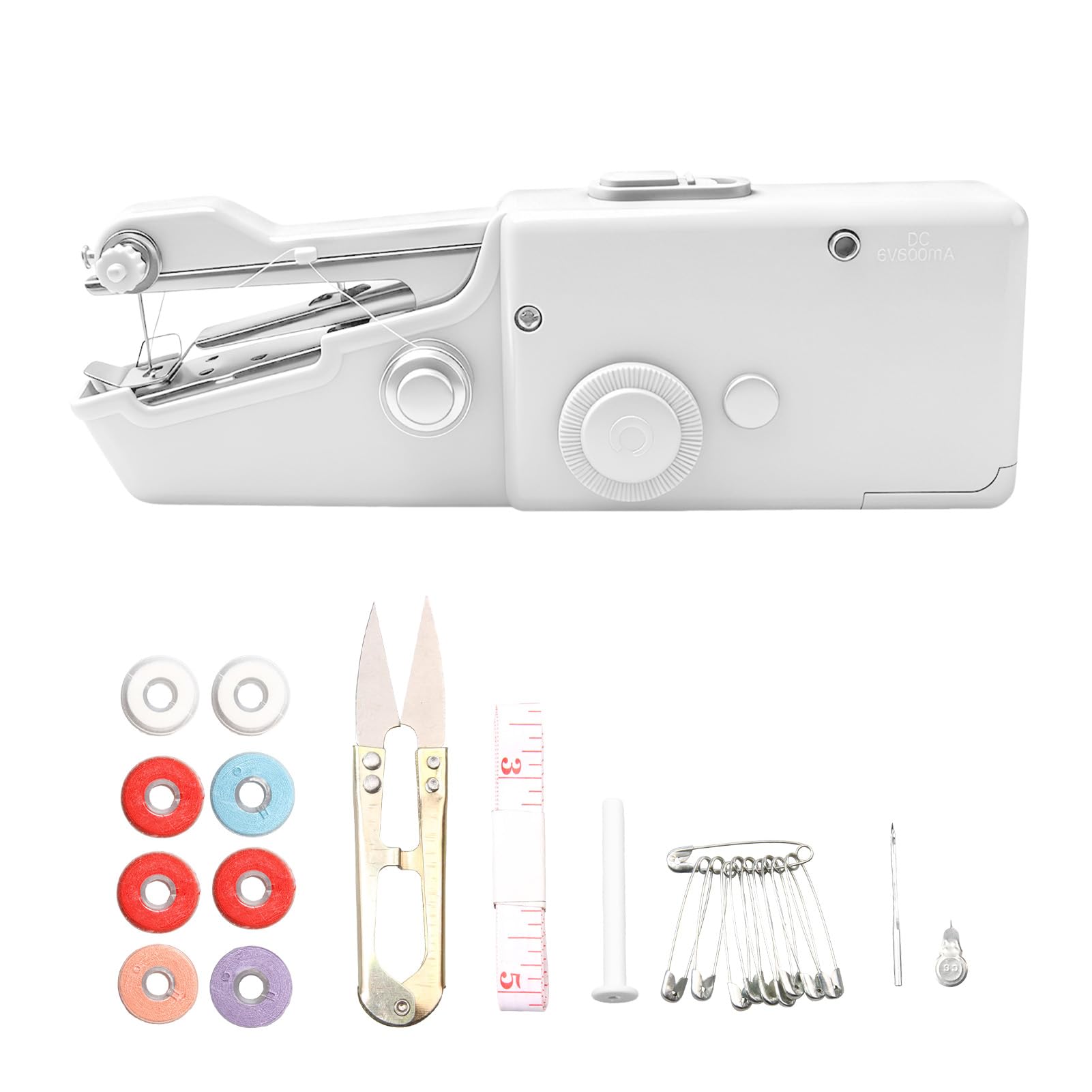 Machine à Coudre Portable à Main, Mini Couture pour Débutant Adulte, Machines à Coudre Électriques avec Kit de Couture pour Bricolage, pour DIY, Vêtements,Tissu, Rideaux