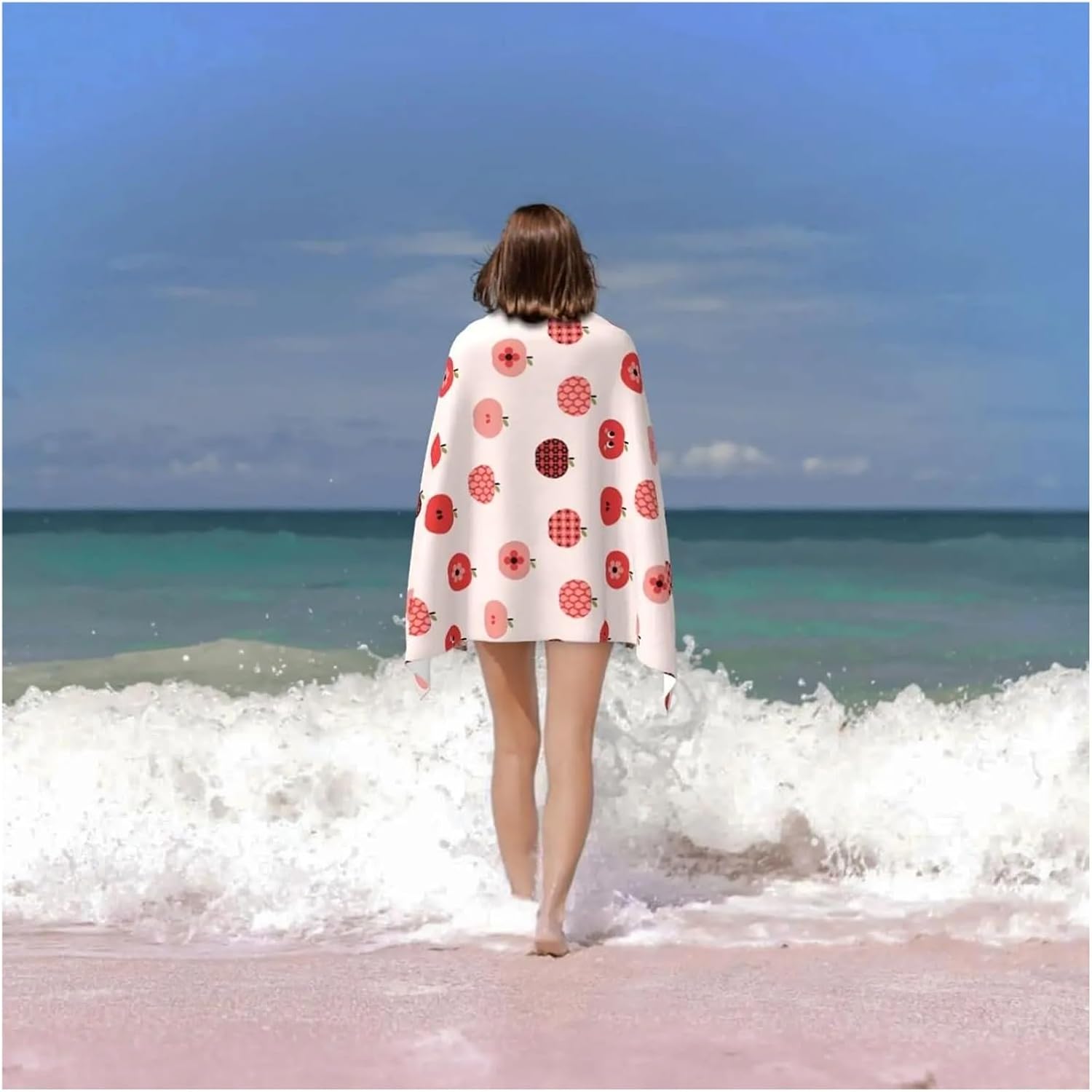 1pc Summer Fruit Bath Towels, Beach Towel Quick Dry Soft for Swimming Camping Hotel Sports Bathroom(100X50CM-39X19in)