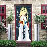 【Escena aplicable】La pegatina autoadhesiva para puerta es adecuada para cualquier superficie limpia y lisa. Es ideal para cualquier pared, puerta de sala, puerta de dormitorio, puerta de baño, puerta de cocina, puerta de ascensor, puerta de estudio, pasillo, porche, puerta de armario y más.