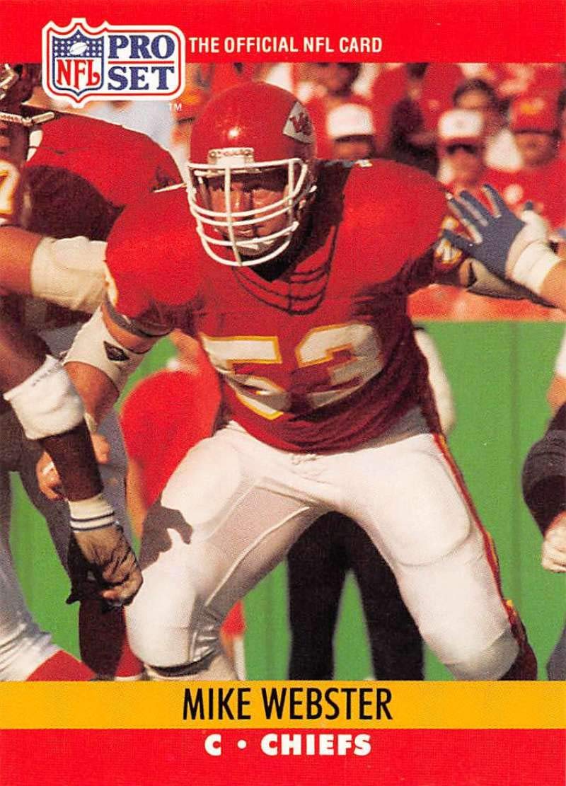 Amazon.com: Football NFL 1990 Pro Set #537 Mike Webster #537 NM