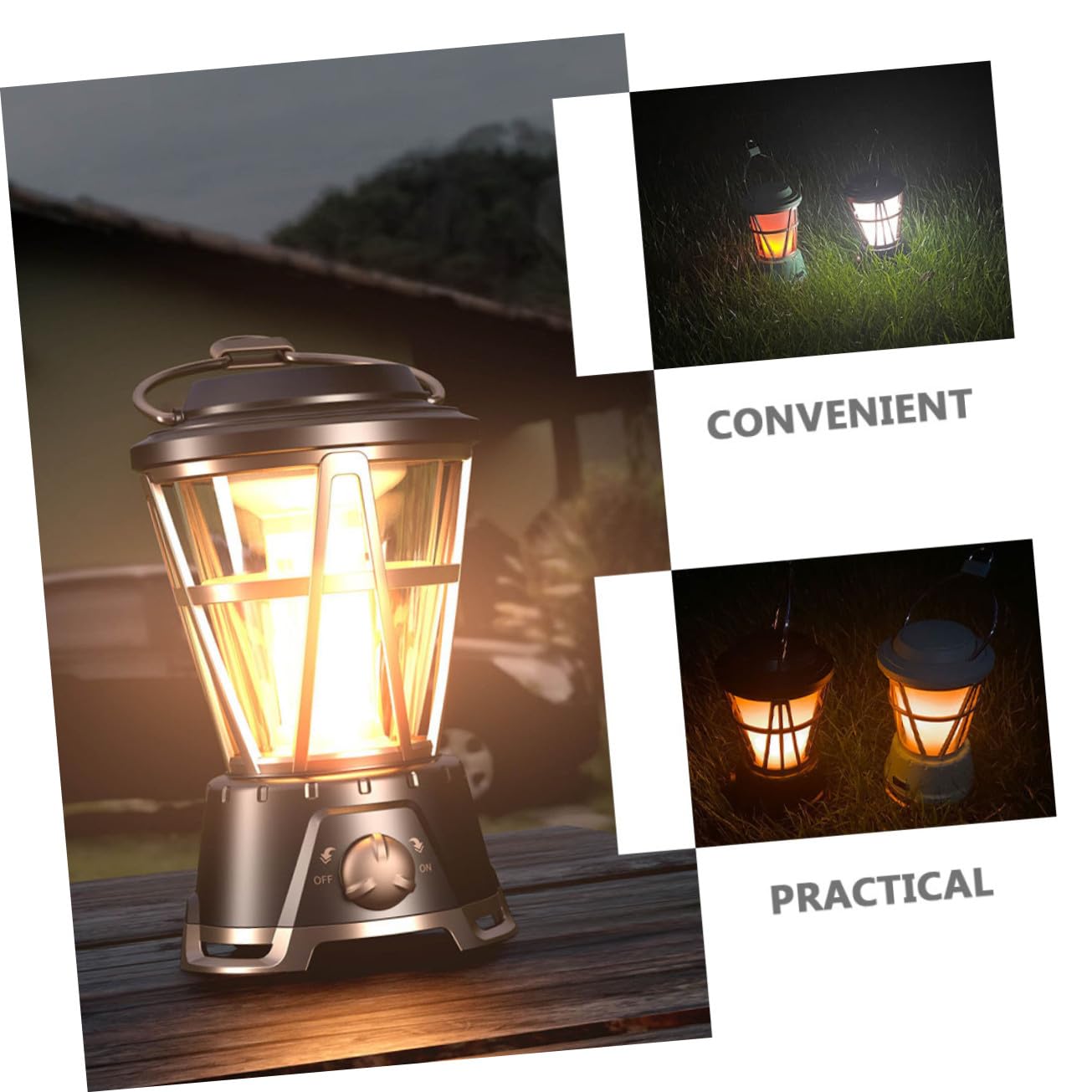 Toddmomy Multifunktions Vintage Campinglampe Tragbare Zeltleuchte Wiederaufladbar Kompaktes Outdoor Licht Für Wandern Rucksackreisen Und Camping