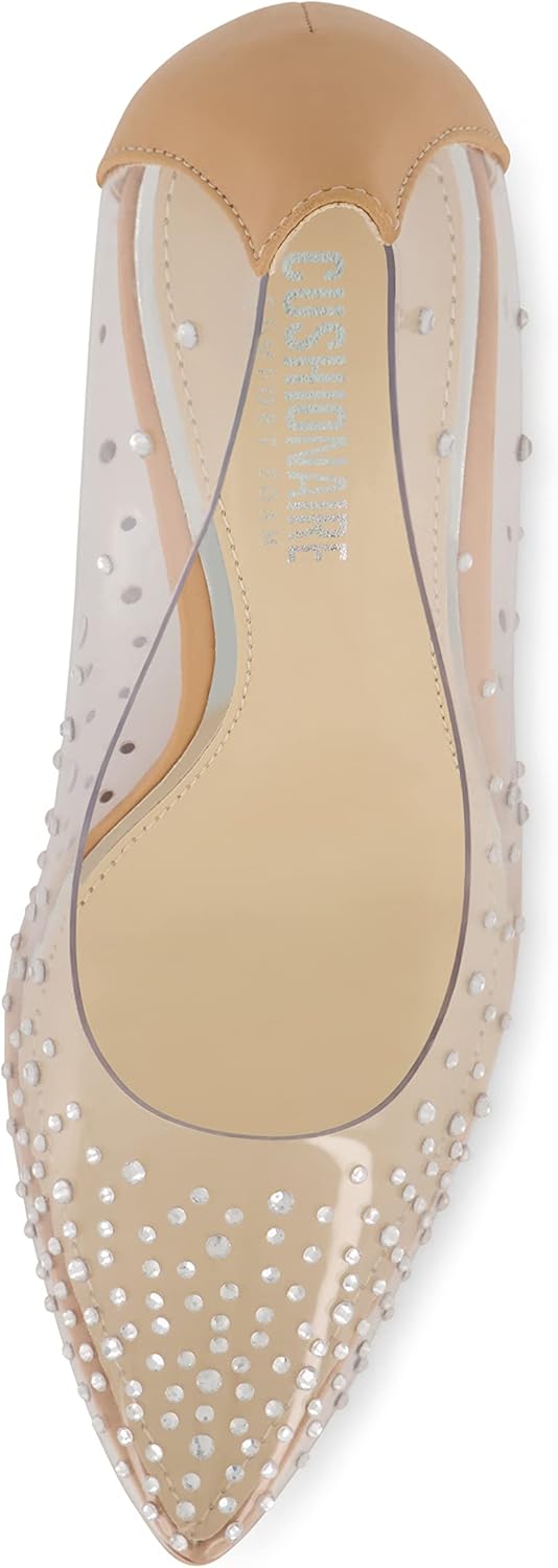 CUSHIONAIRE Women's Glam Clear Rhinestone Dress Pump +Memory Foam - Image 5