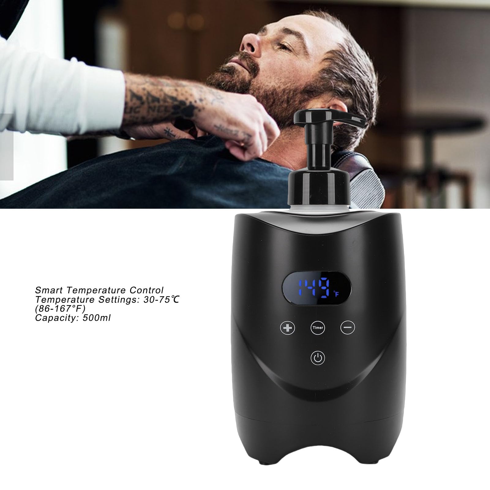 Heißer Schaum Maschine für Rasieren Professionell 500 ml Elektrischer Rasierschaum Wärmer Barber Salon ABS 220 V
