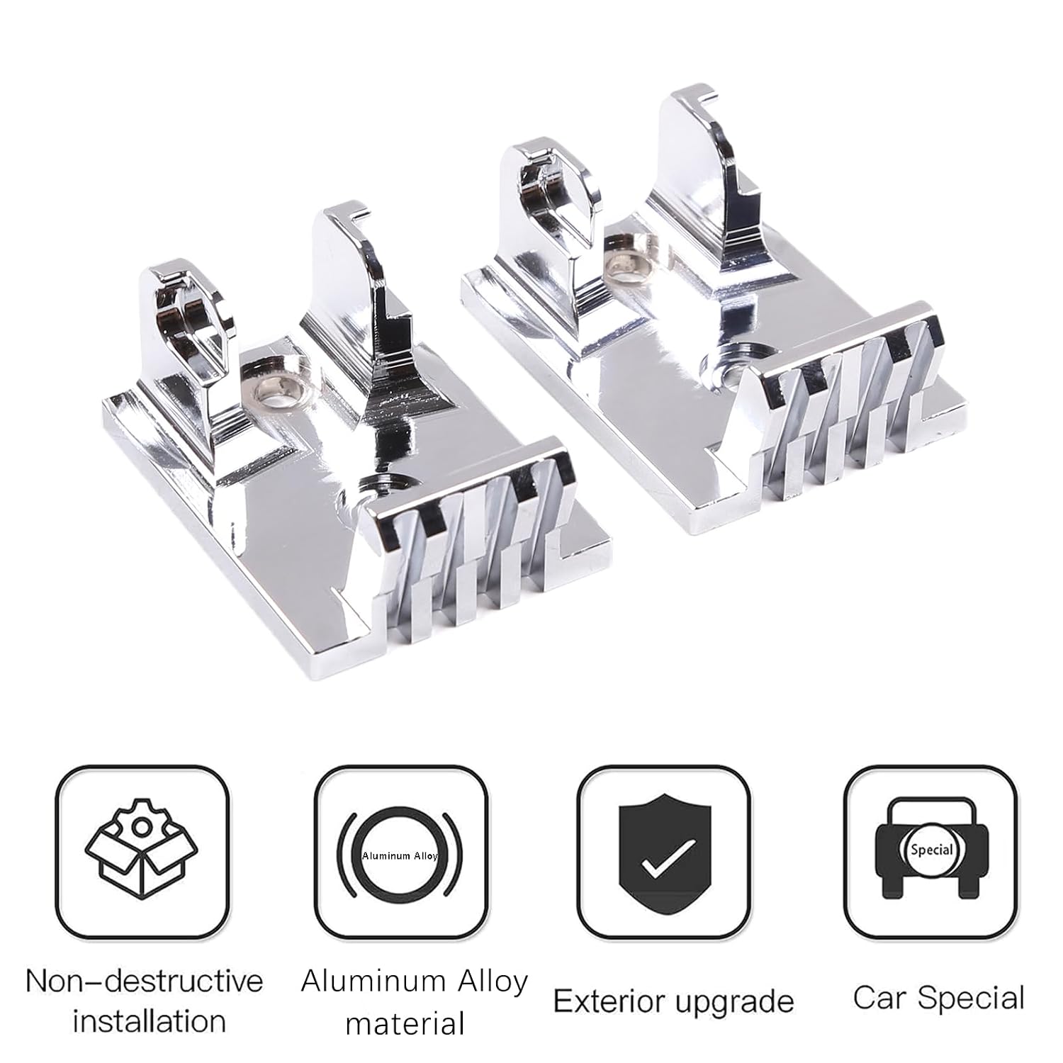Hood Latches Hood Lock Catch Latches Replacement Kit Fit for Hummer H2 2003-2009 Car Accessories,Aluminum Alloy,2PCS (Black)