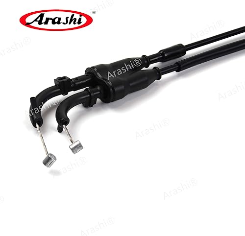 Miniatura 2 de Arashi Cable del acelerador para Yamaha MT-09 FZ-09 2014-2017 línea de alambre inoxidable y goma accesorios de motocicleta MT09 FZ09 MT FZ 09 negro