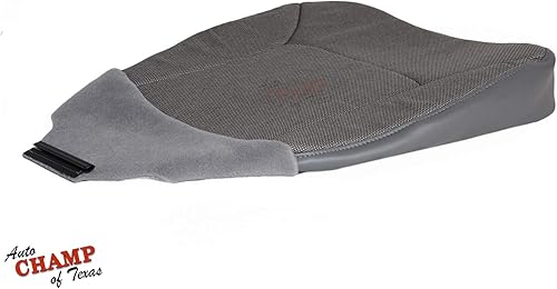 Miniatura 7 de Compatible con Ford E-150 E-250 E-350 2004-2008 Van Funda de asiento de tela para parte inferior del lado del conductor, color gris pedernal mediano