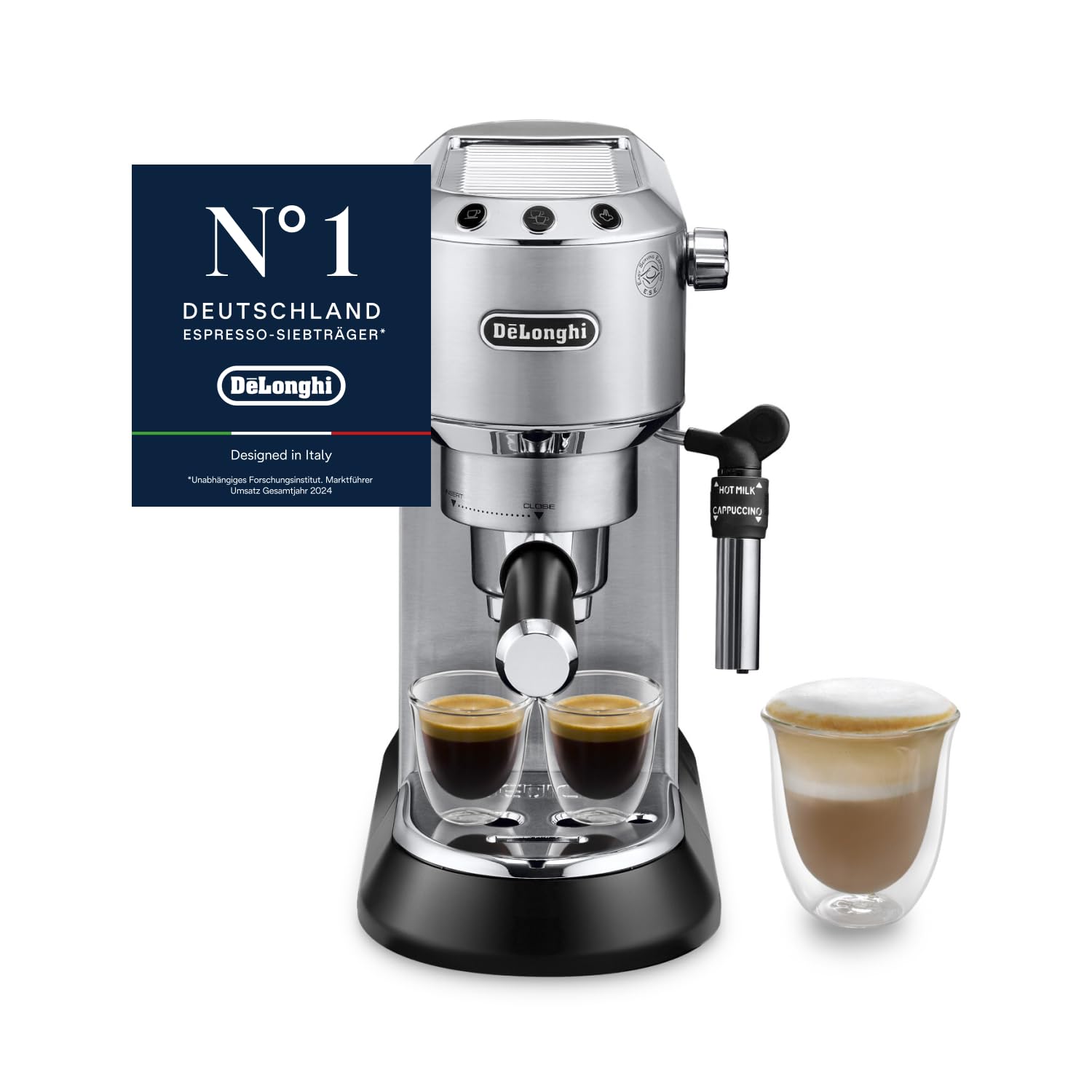 De'Longhi Dedica Style - Perfetto Kompakte Siebträgermaschine...