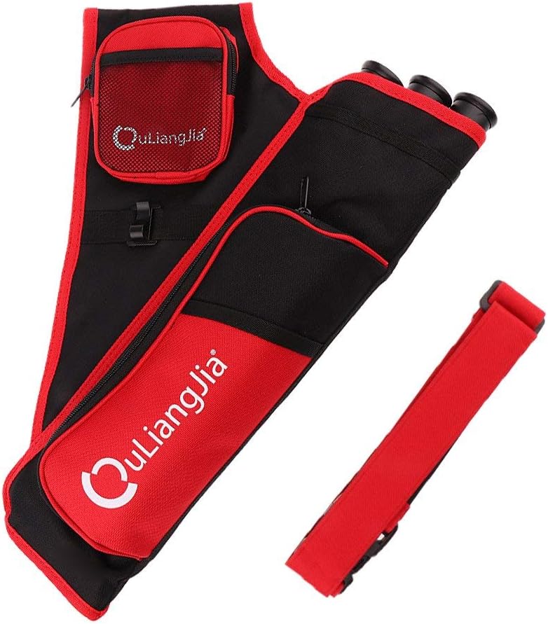 Outdoor Archery 3 Tube Quiver for Arrows Archery Quiver Case with Adjustable Shoulder Strap