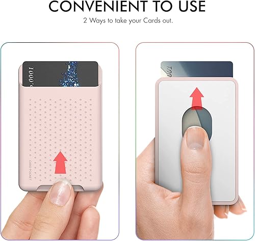 Miniatura 5 de BIAJIYA Tarjetero para la parte posterior del teléfono para soporte MagSafe cartera magnética de silicona compatible con iPhone 17161514131212 Pro12