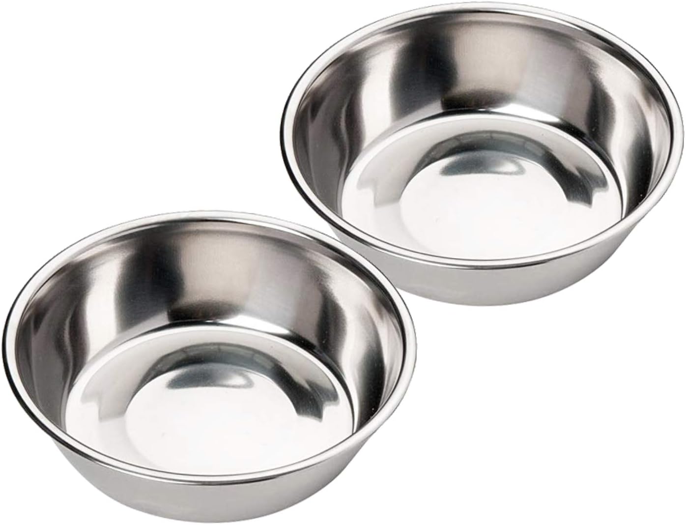 Stainless Steel Cat Dog Food Water Bowl Small Pet Cat Feeder 14oz