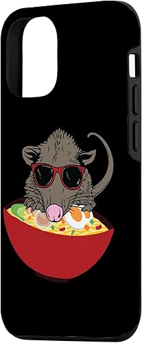 Miniatura 2 de Funda para iPhone 1212 Pro divertida japonesa Kawaii Ramen Opossum
