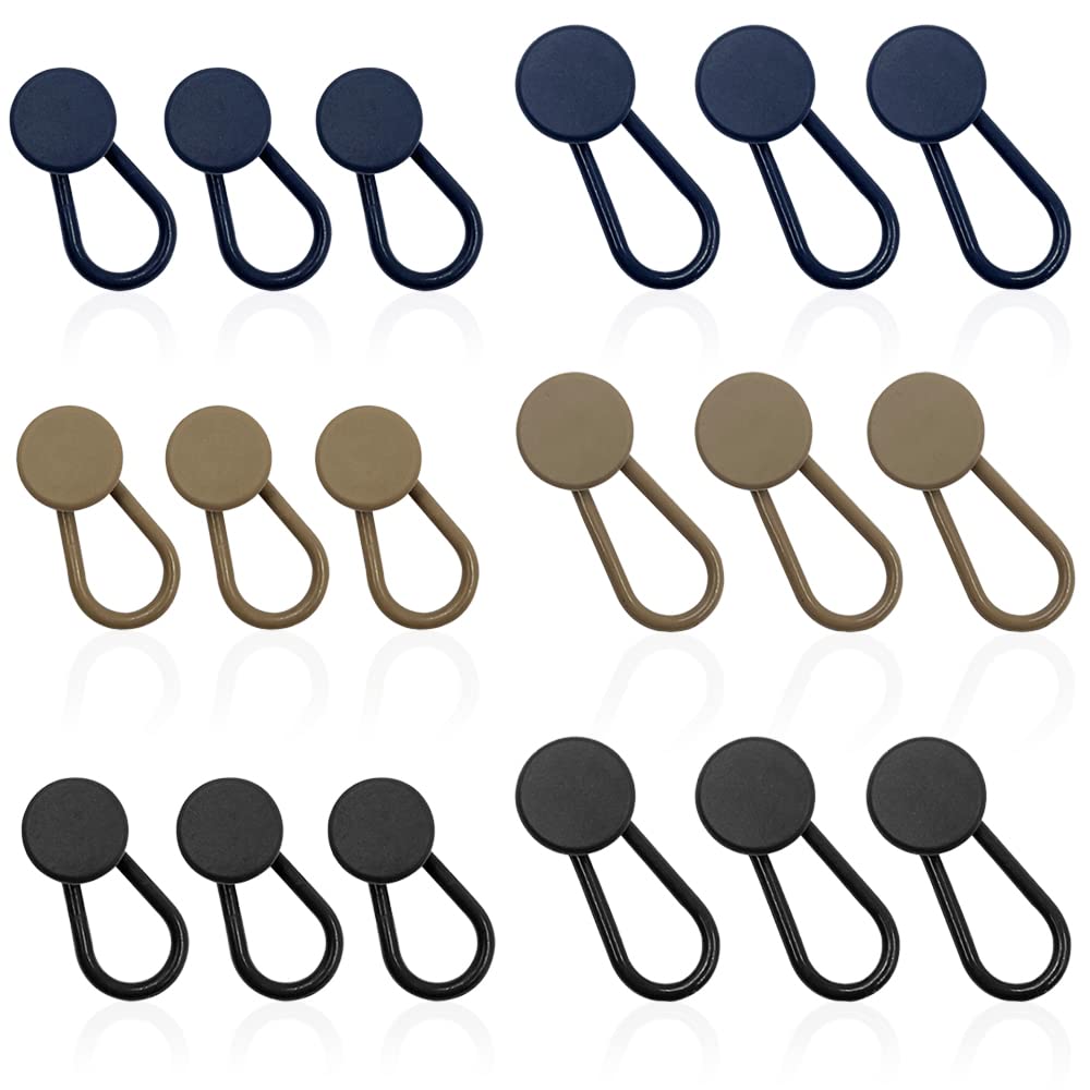 4 Estensori Vita Per Jeans - Bottoni In Denim Elastici Regolabili - Foto 5