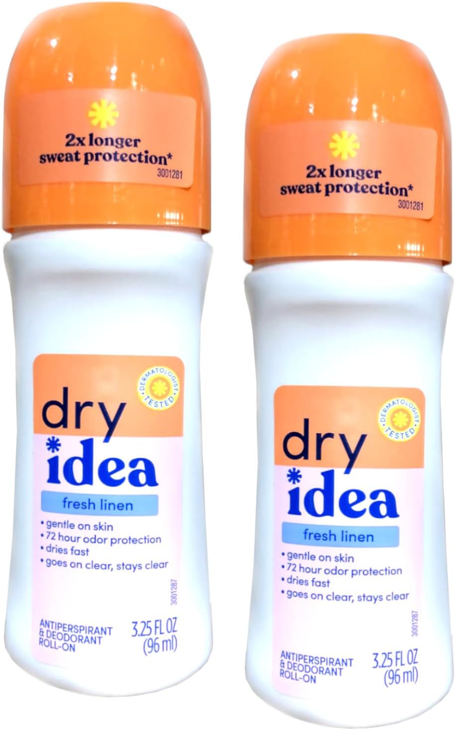 Deodorant 3.25 Ounce Roll On Fresh Linen Antiperspirant (96ml) (Pack of 2)