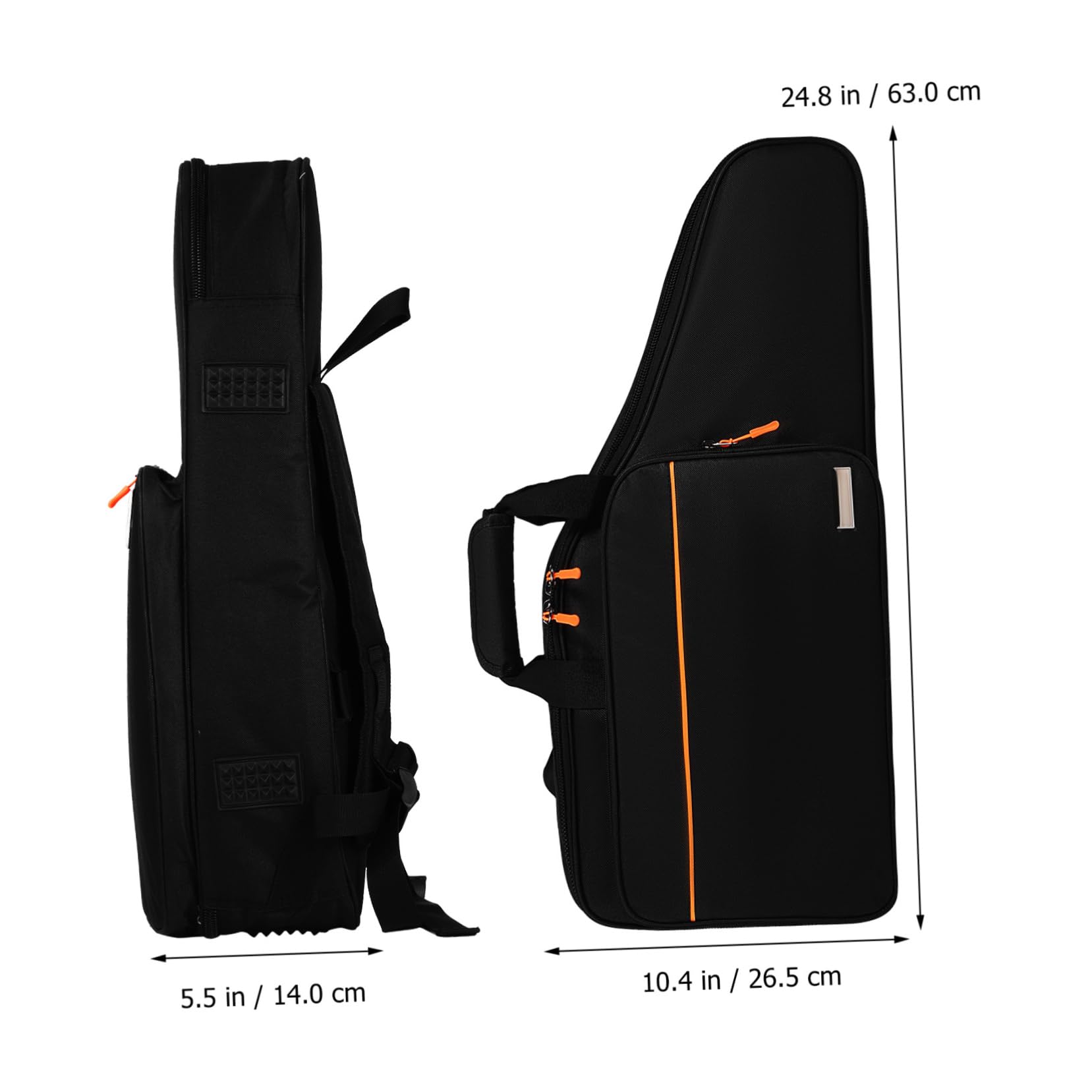 LIFKOME Alto Saxophone Bag with Double Backpack Straps Oxford Fabric Padded Sax Case for Tenor Saxophone Shockproof Instrument Storage Bag Versatile Carrying Options for Adults