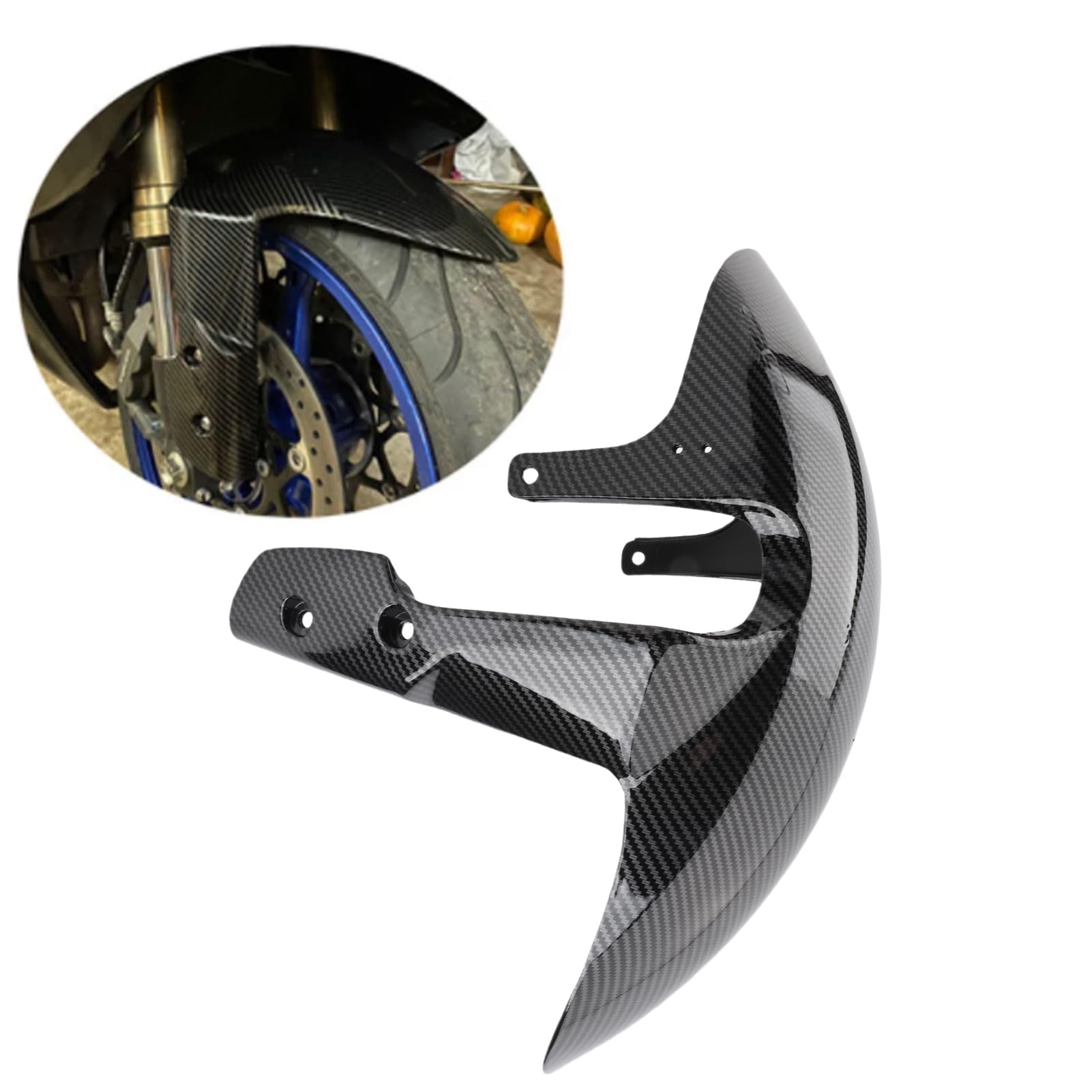 Błotnik Przedni Motocykla, Przedni Błotnik z Włókna Węglowego, Czarny Błyszczący Błotnik Wymiana dla GSX-R 600 750 K6 2006-2010,Błotniki,błotniki kół
