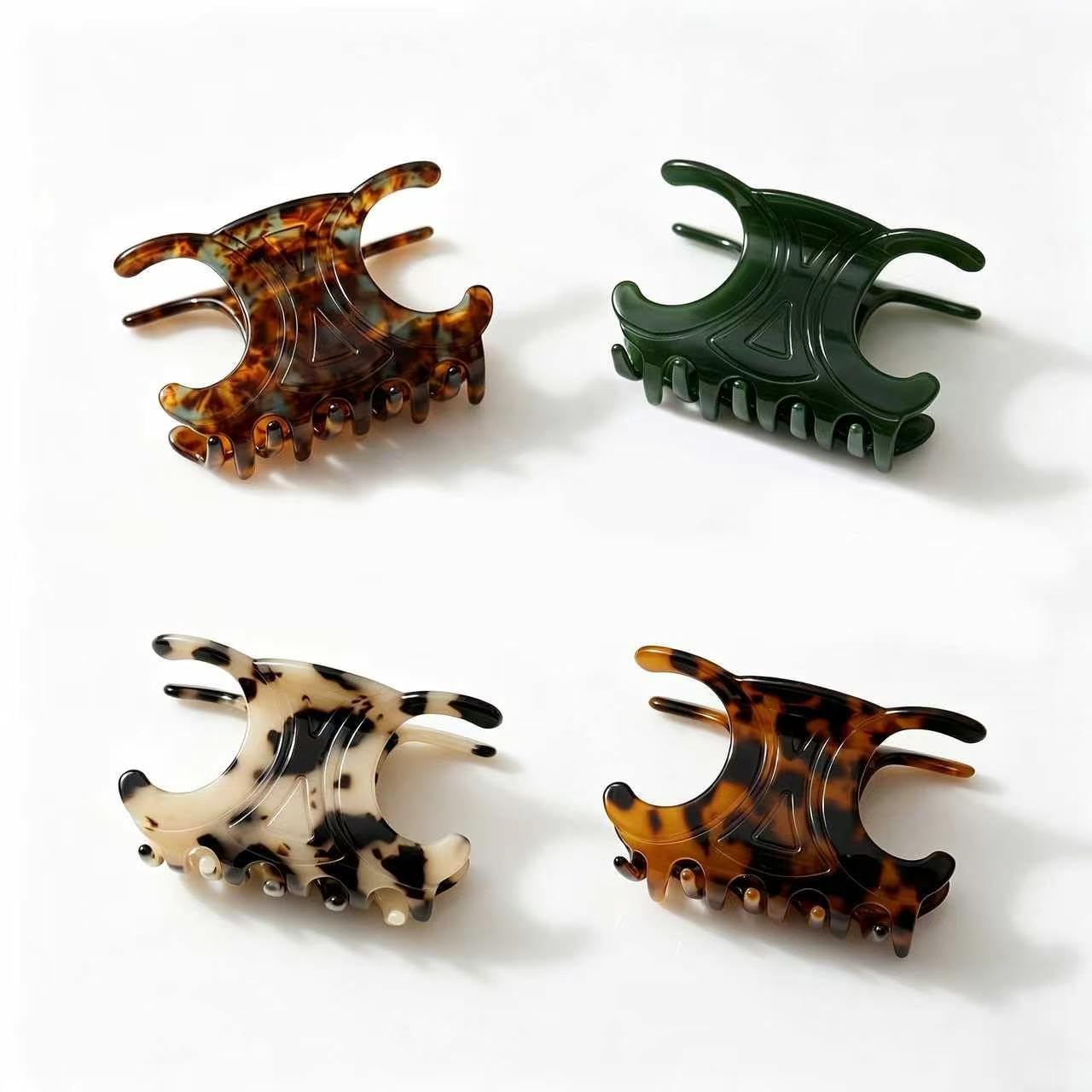Photo 1 of Wereuoq 4Pcs Hair Clips - Butterfly, Claw, Rectangle Styles
